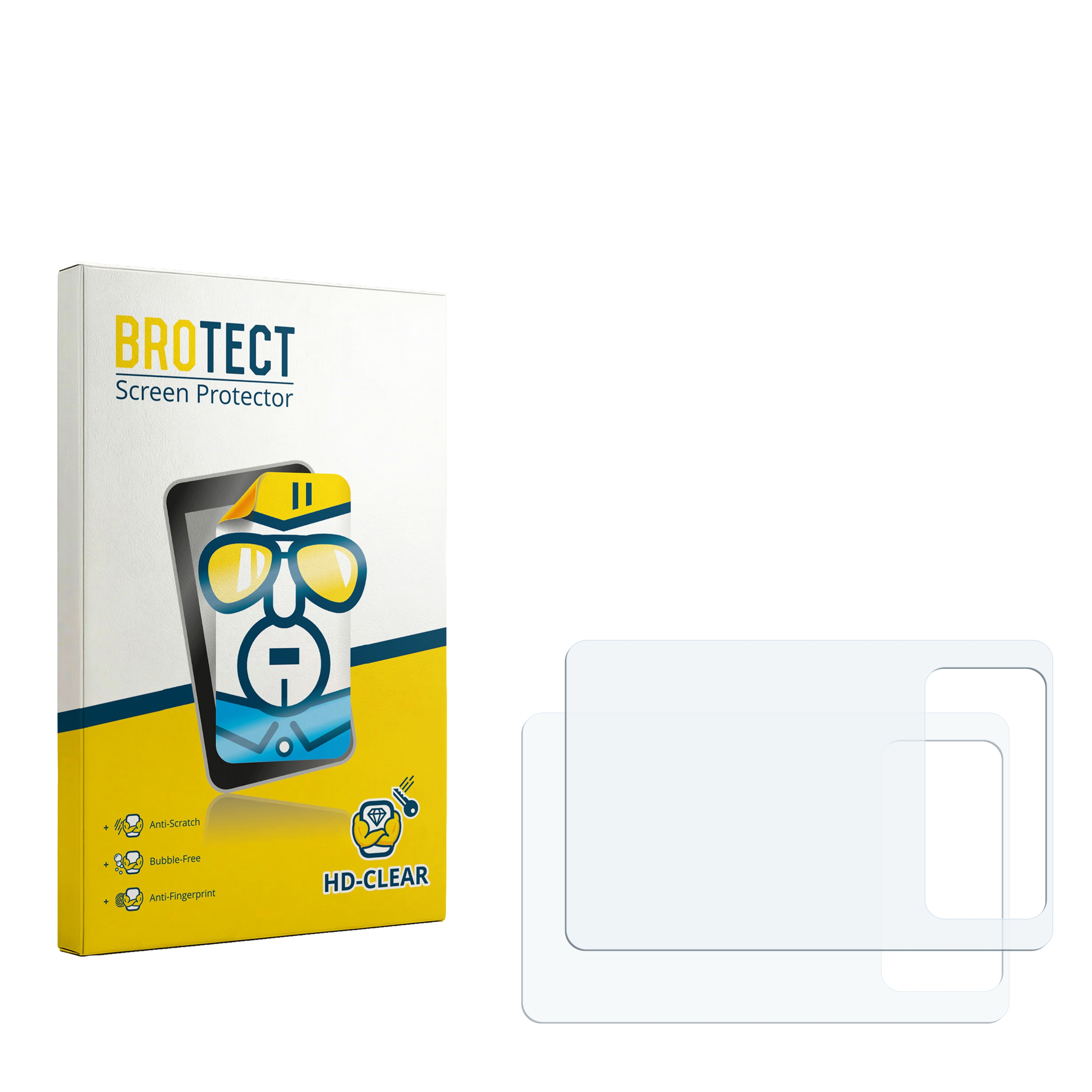 2x BROTECT Displayschutz-Folie pro CreAtive Zen X-Fi