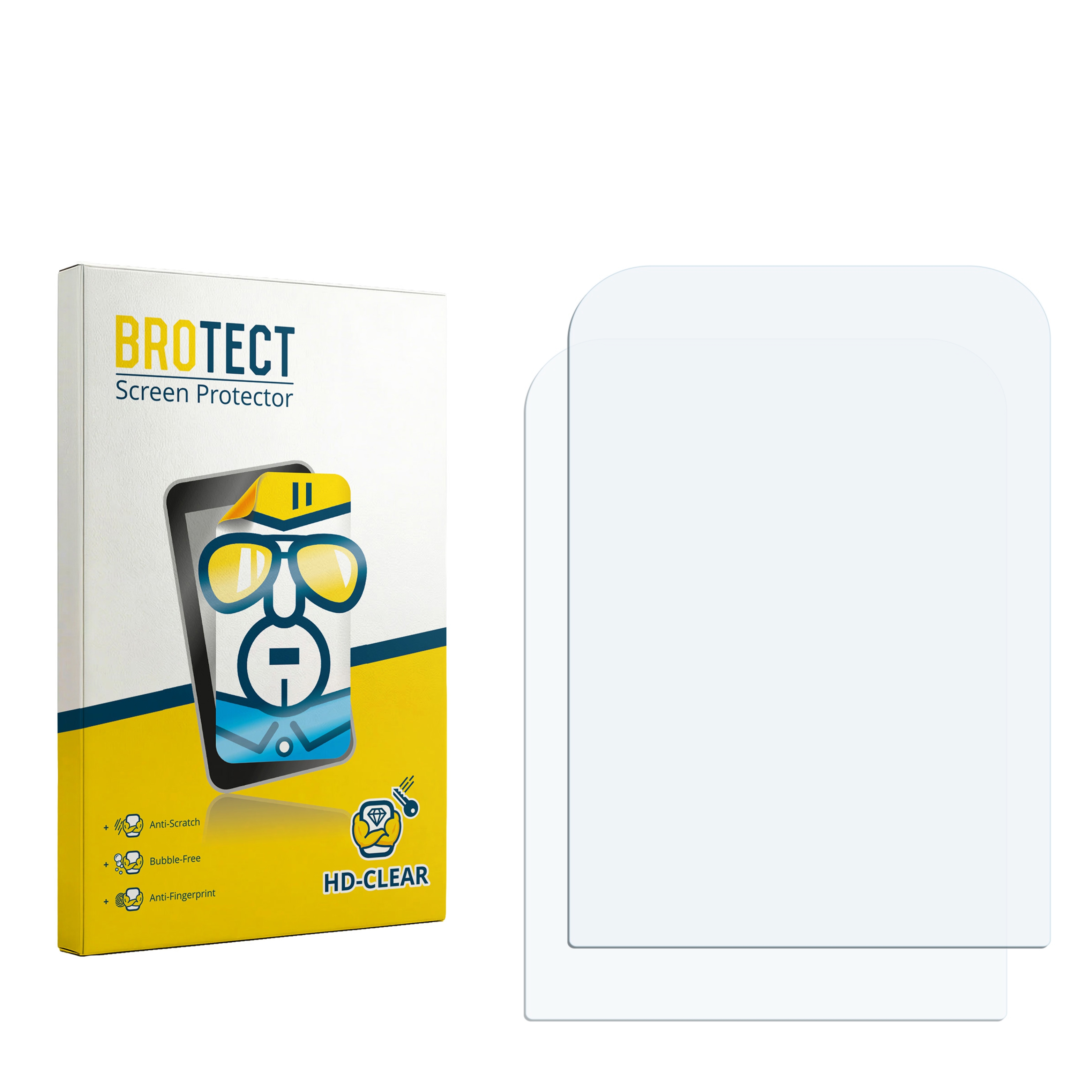 2x BROTECT Displayschutz-Folie pro Alcatel OmniTouch 8128