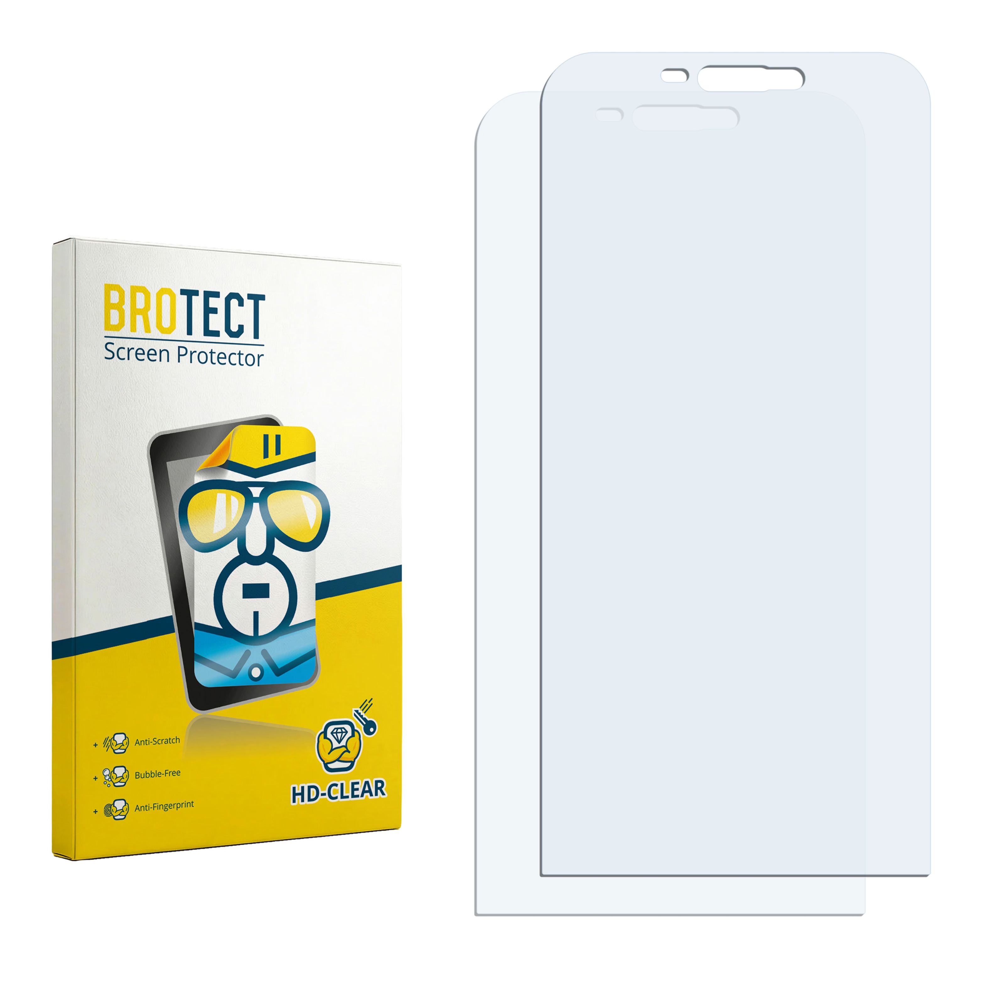 2x BROTECT Displayschutz-Folie pro GlobeXplorer GPX Pro III