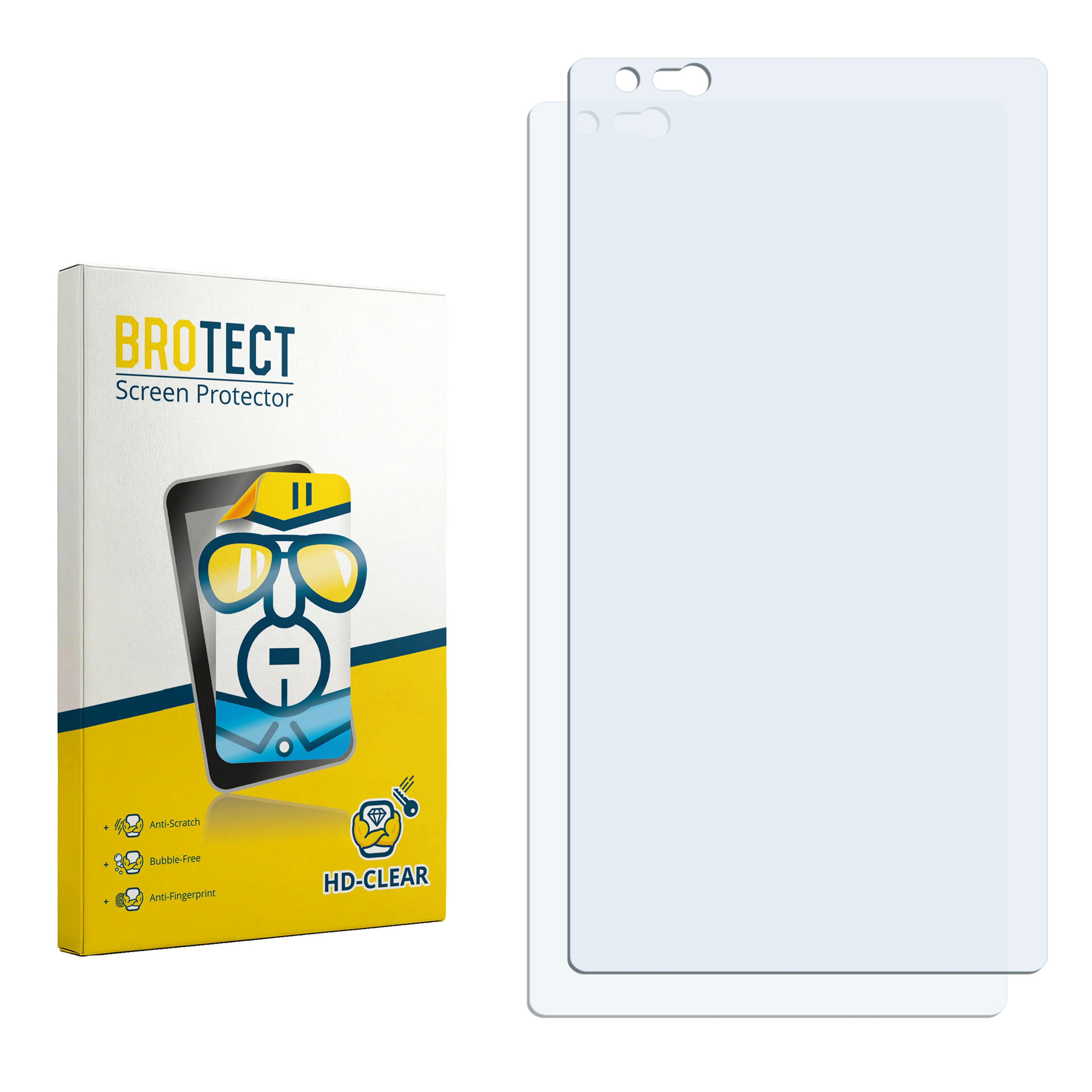 2x BROTECT Displayschutz-Folie pro Elo TouchSystems M50 Mobile Computer