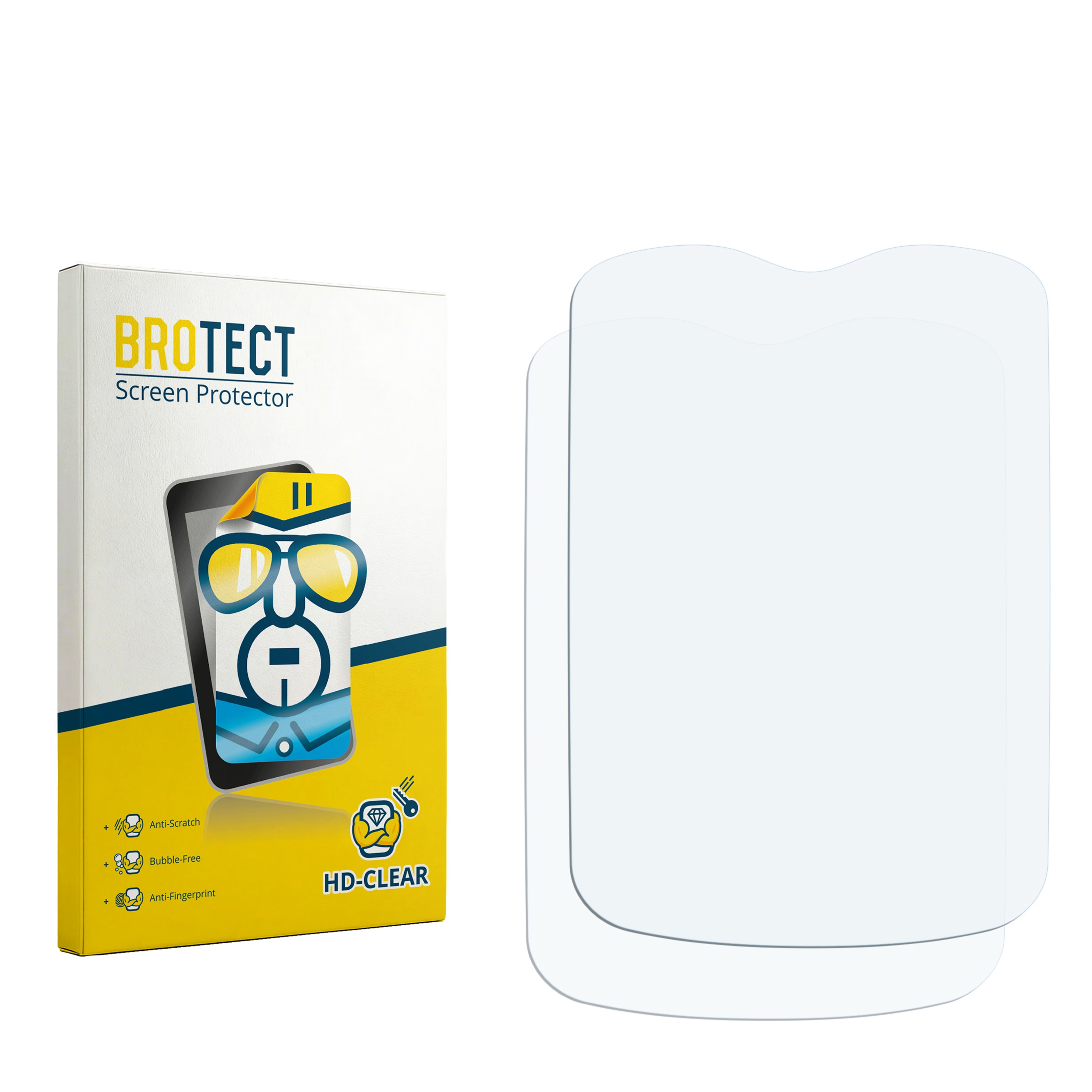 2x BROTECT Displayschutz-Folie pro Alcatel One Touch OT-980
