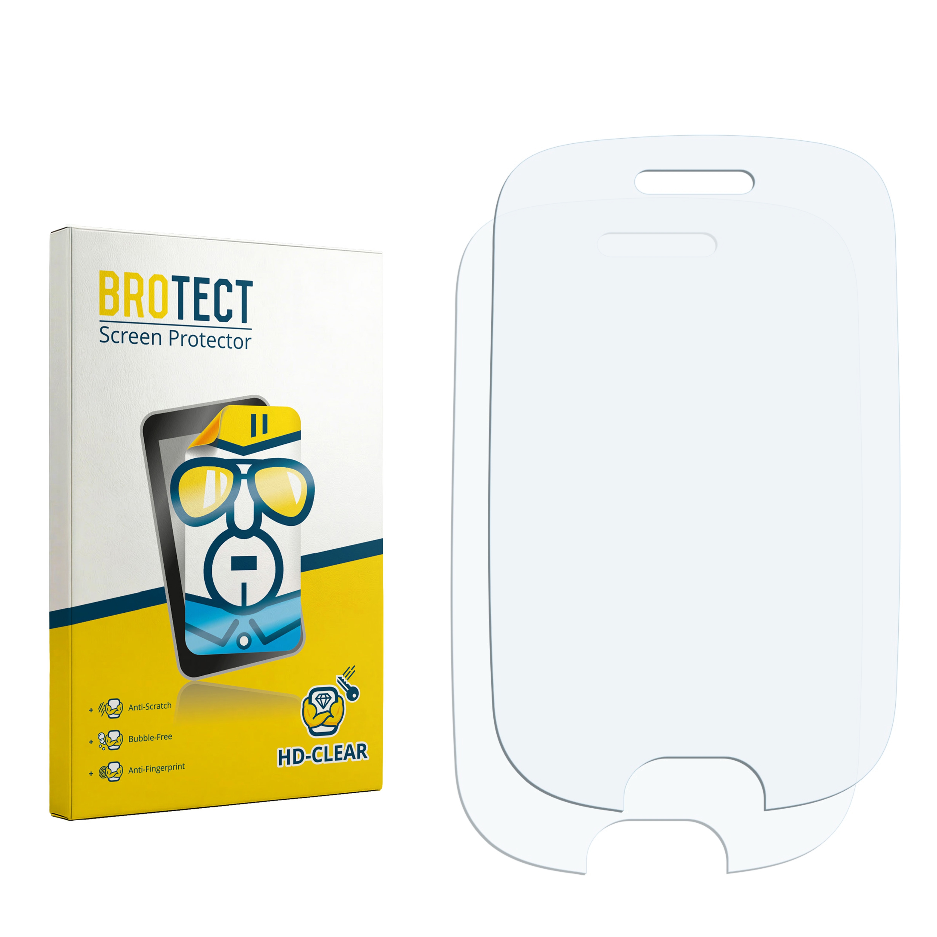 2x BROTECT Displayschutz-Folie pro Alcatel One Touch OT-602D