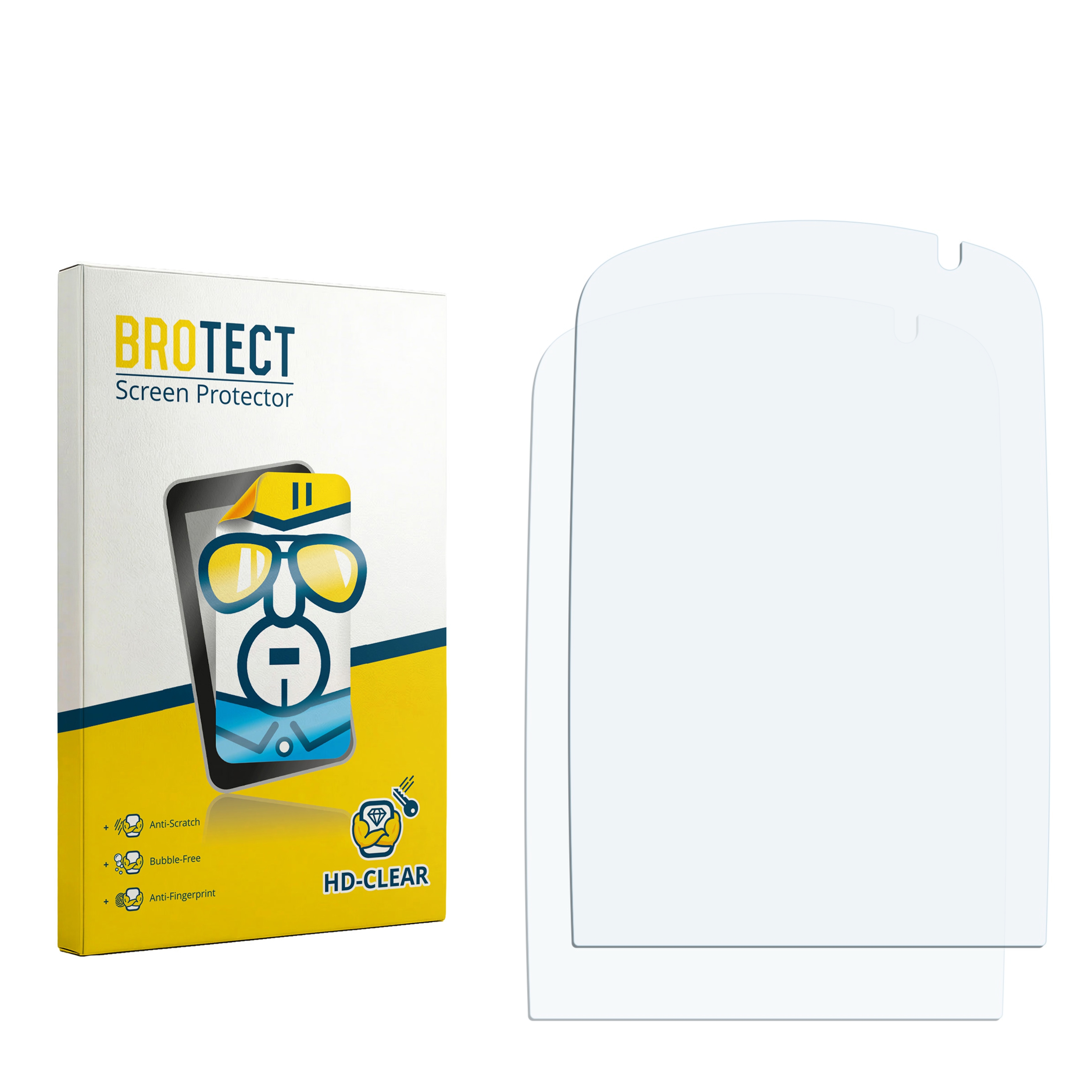 2x BROTECT Displayschutz-Folie pro Falk Bryton Rider 50