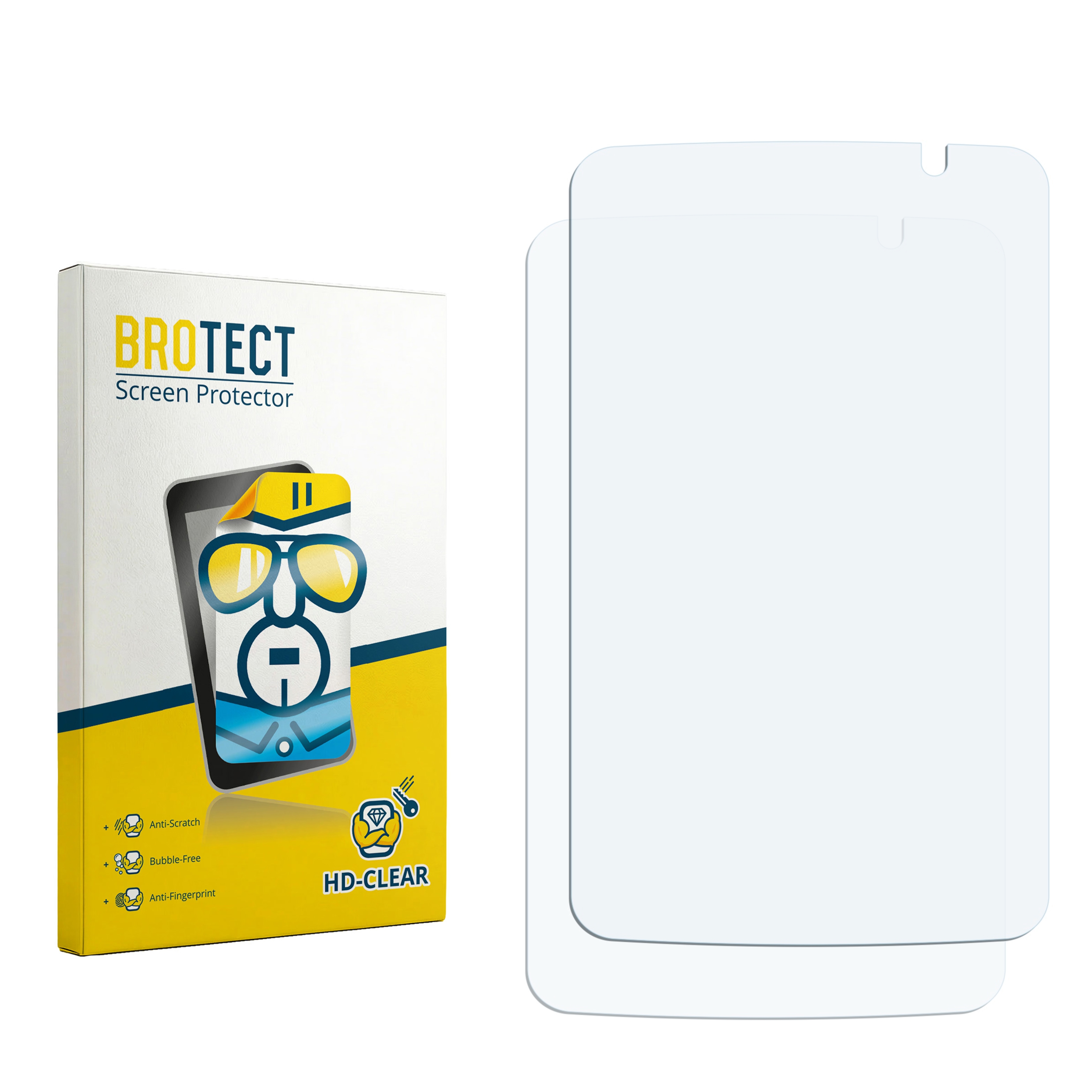 2x BROTECT Displayschutz-Folie pro Alcatel One Touch OT-991 Play