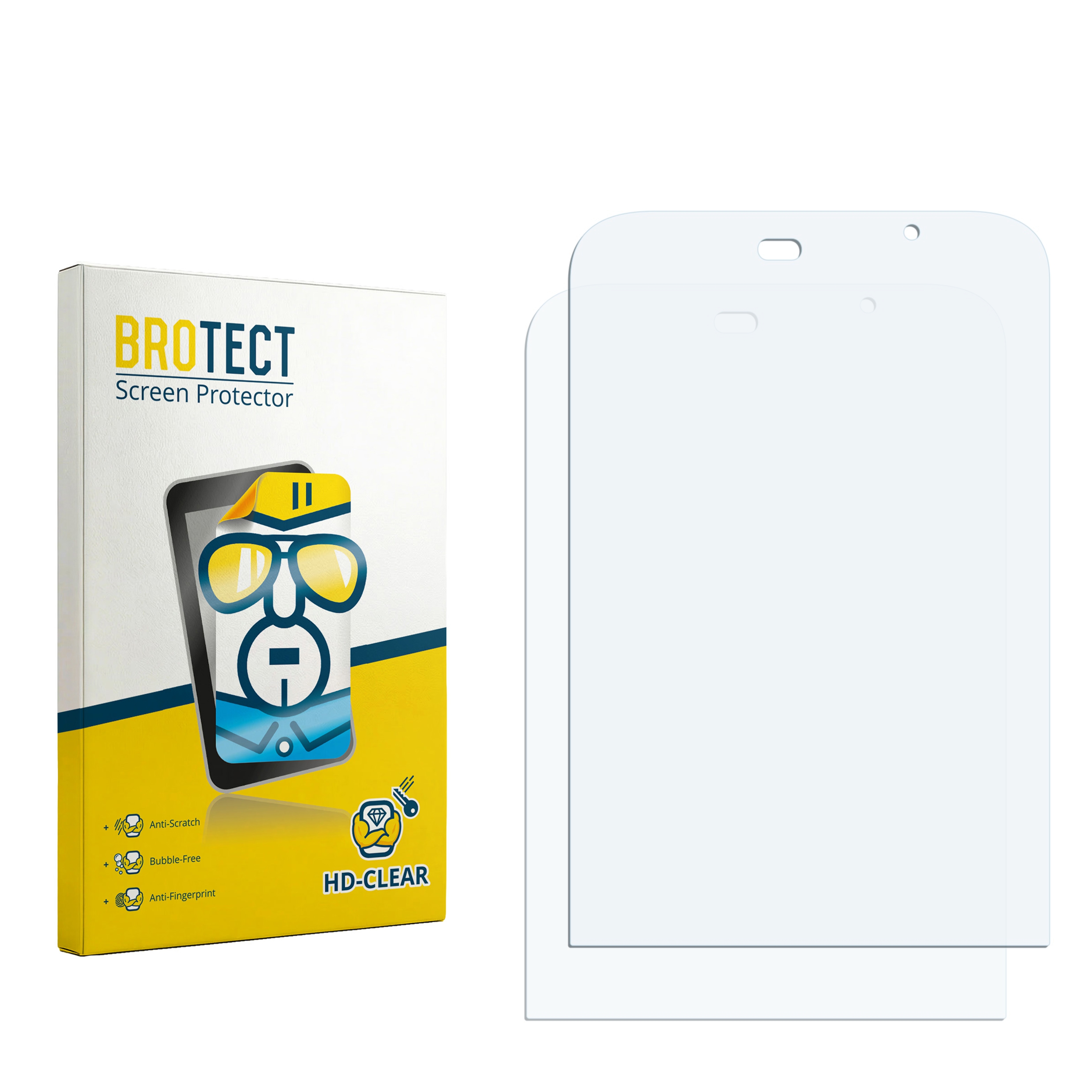2x BROTECT Displayschutz-Folie pro Alcatel One Touch OT-903D