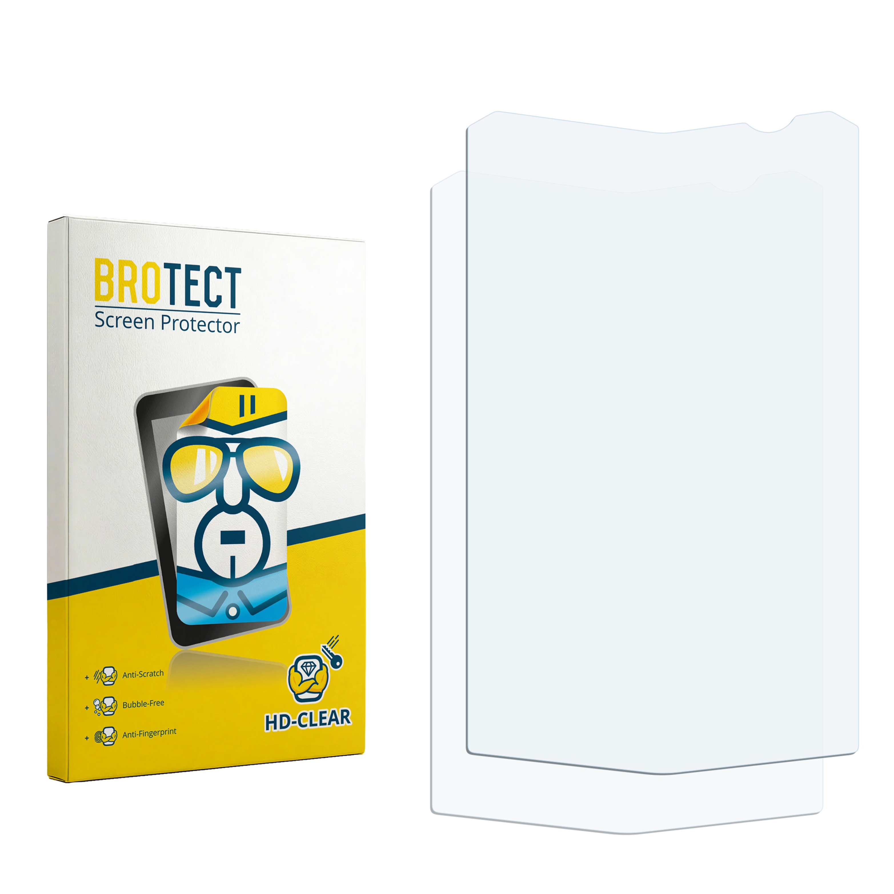 2x BROTECT Displayschutz-Folie pro AGM Rock v5