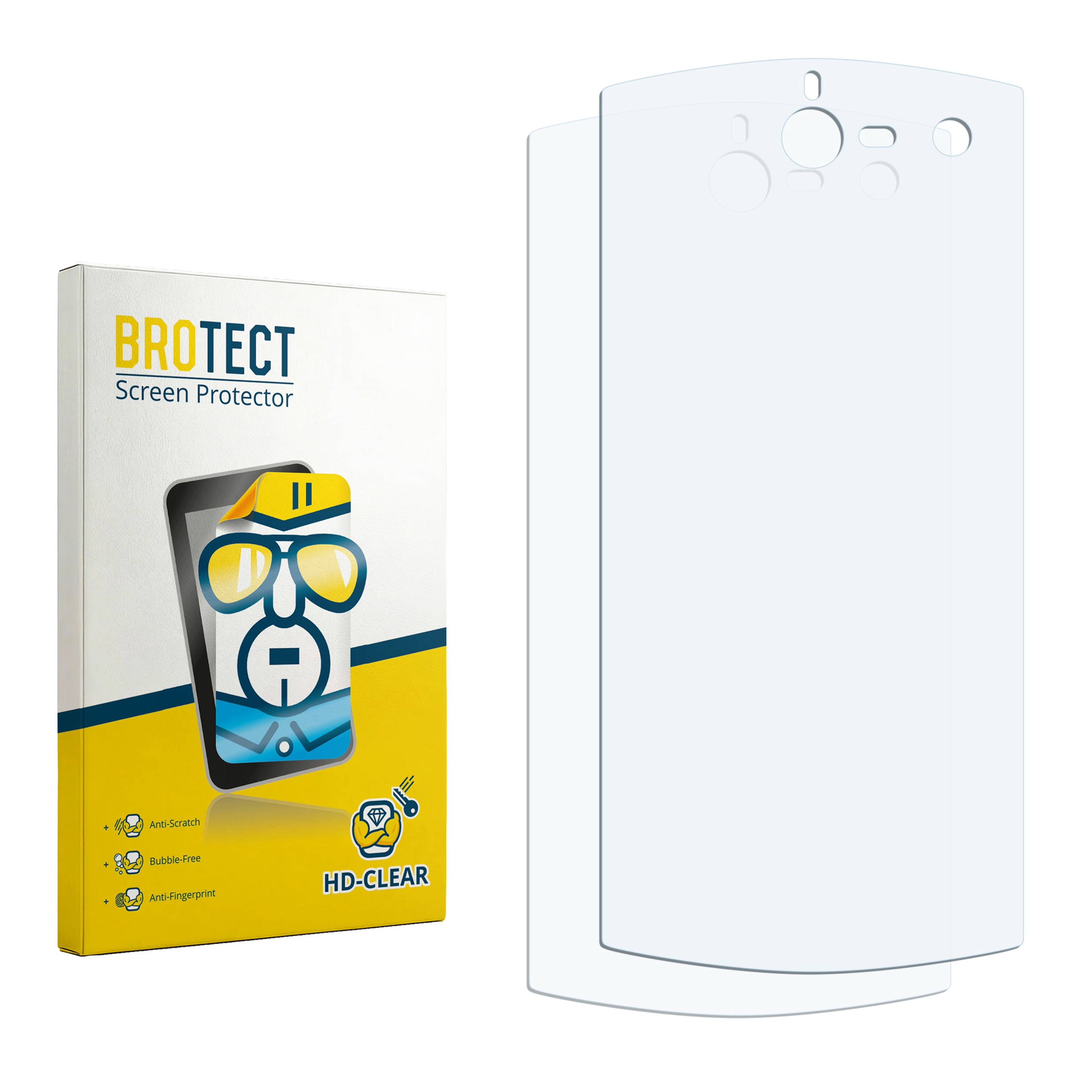 2x BROTECT Displayschutz-Folie pro BLU Selfie
