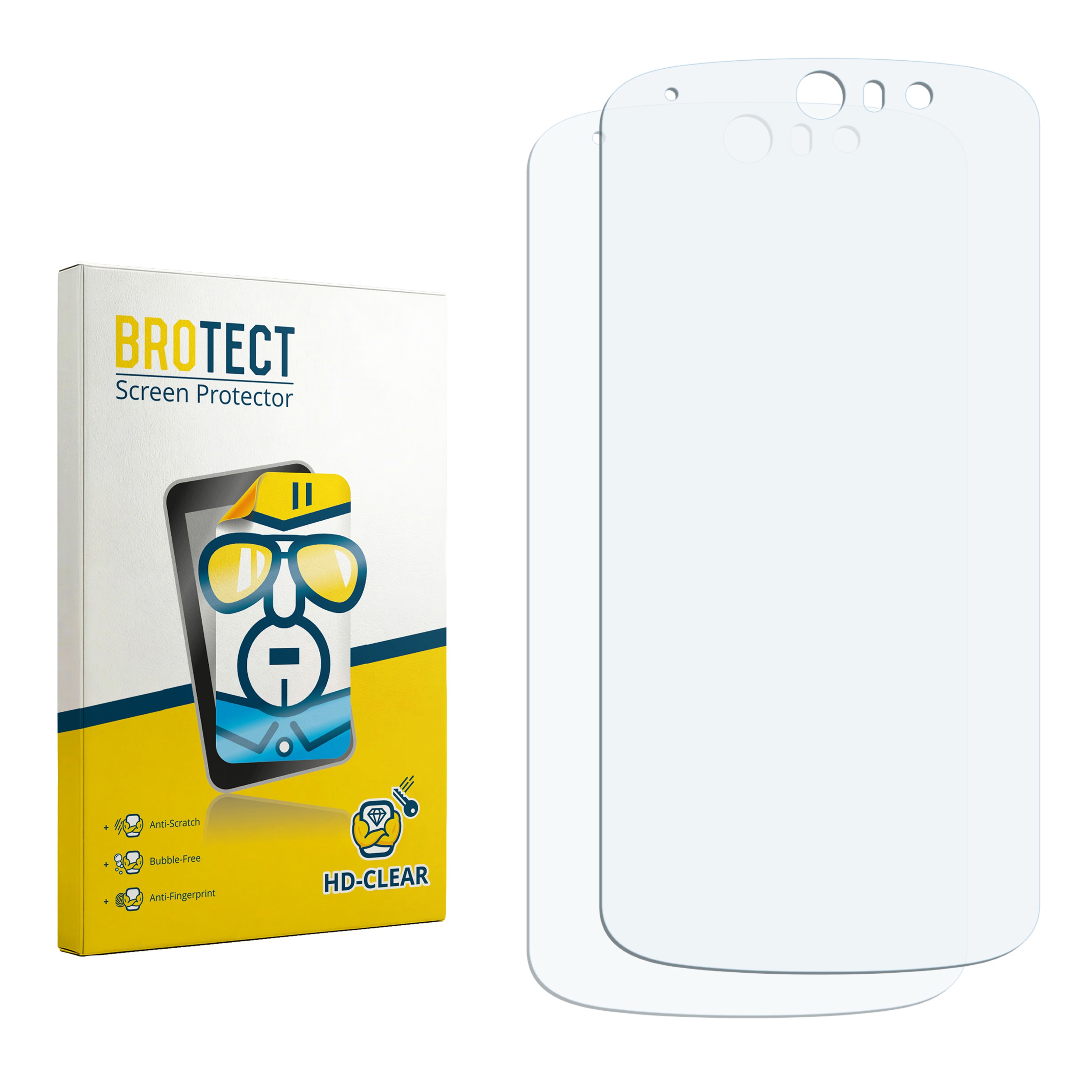 2x BROTECT Displayschutz-Folie pro Acer Liquid Z530