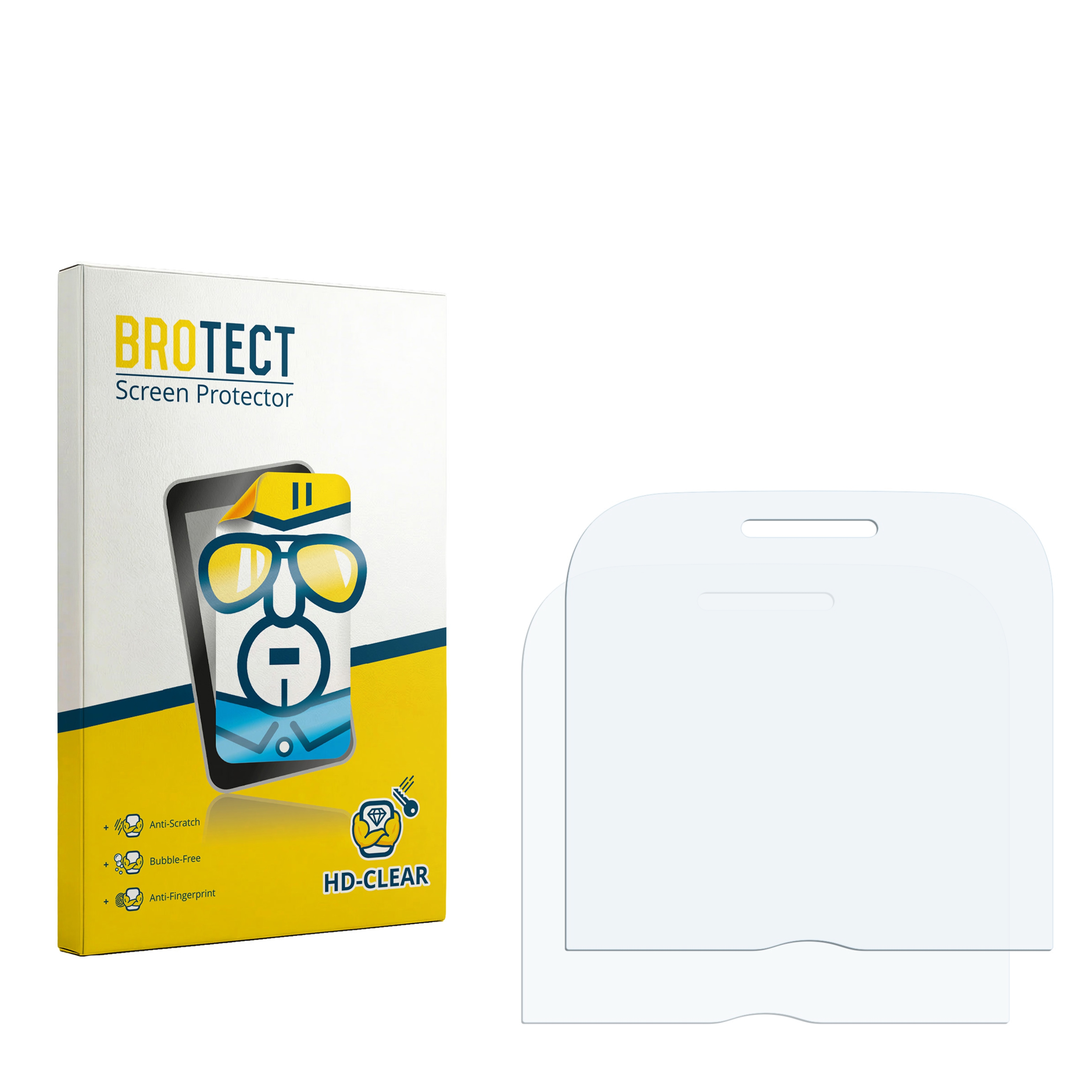 2x BROTECT Displayschutz-Folie pro Alcatel One Touch 20.04C