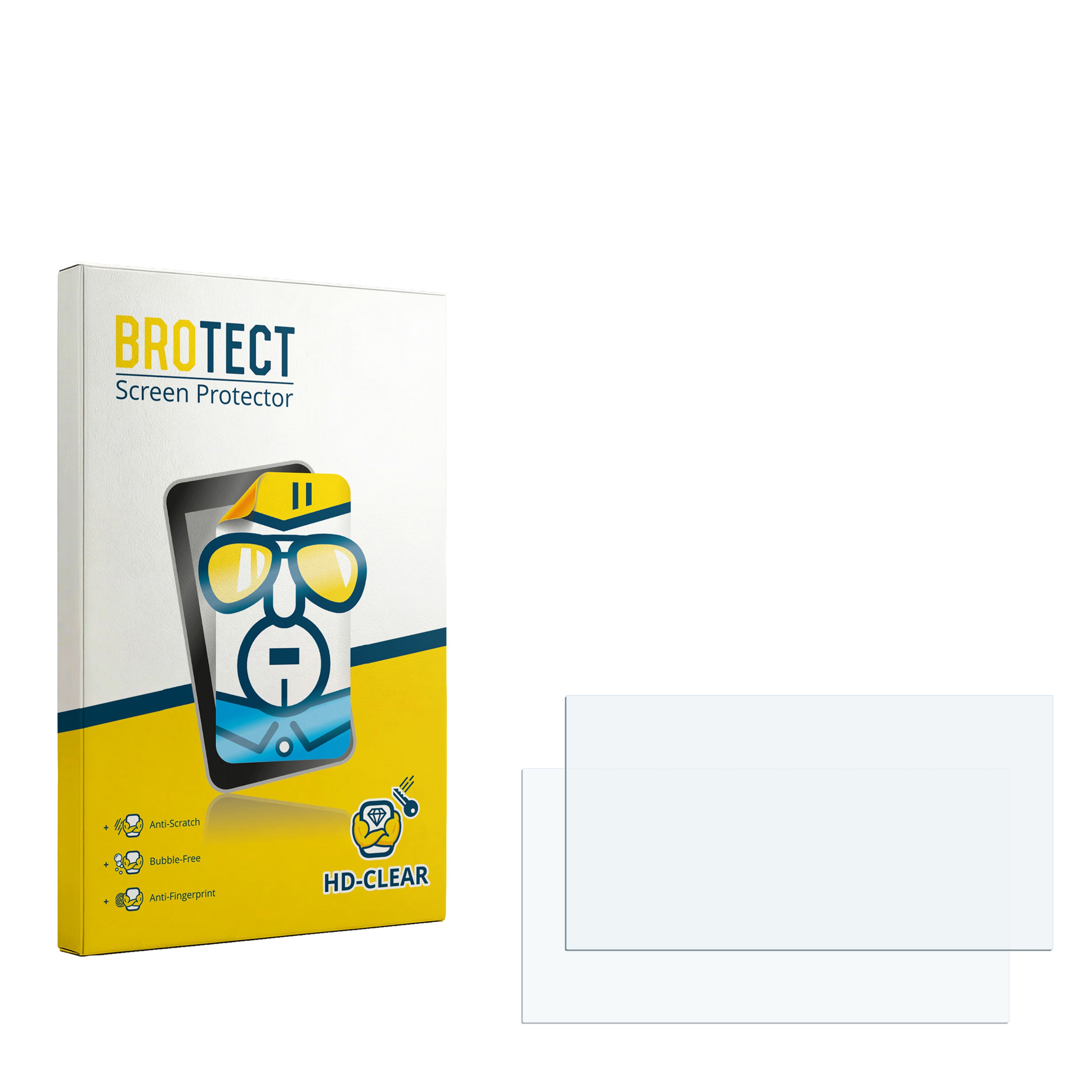 2x BROTECT Displayschutz-Folie pro Alpine INE-W990BT