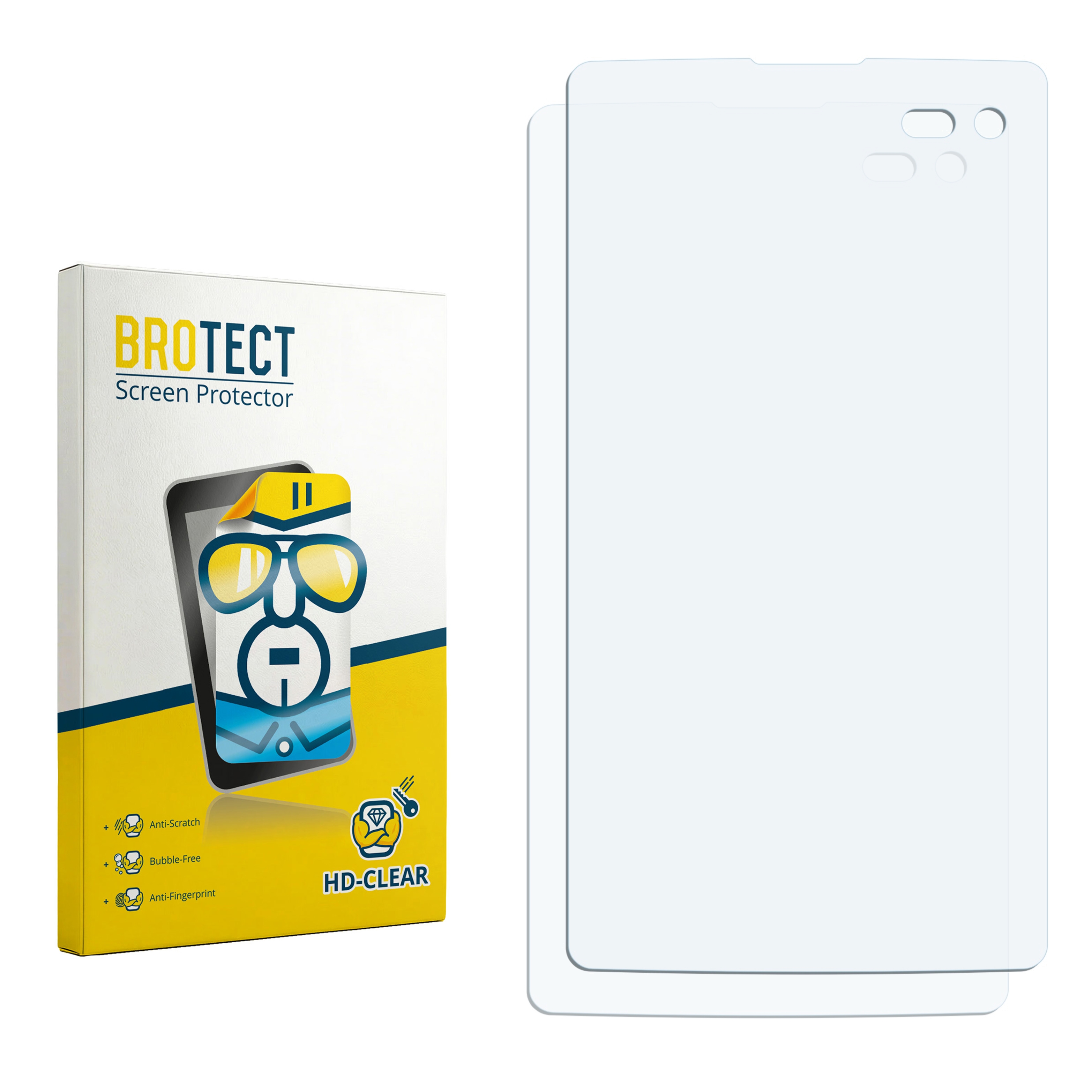 2x BROTECT Displayschutz-Folie pro Acer Liquid Z220