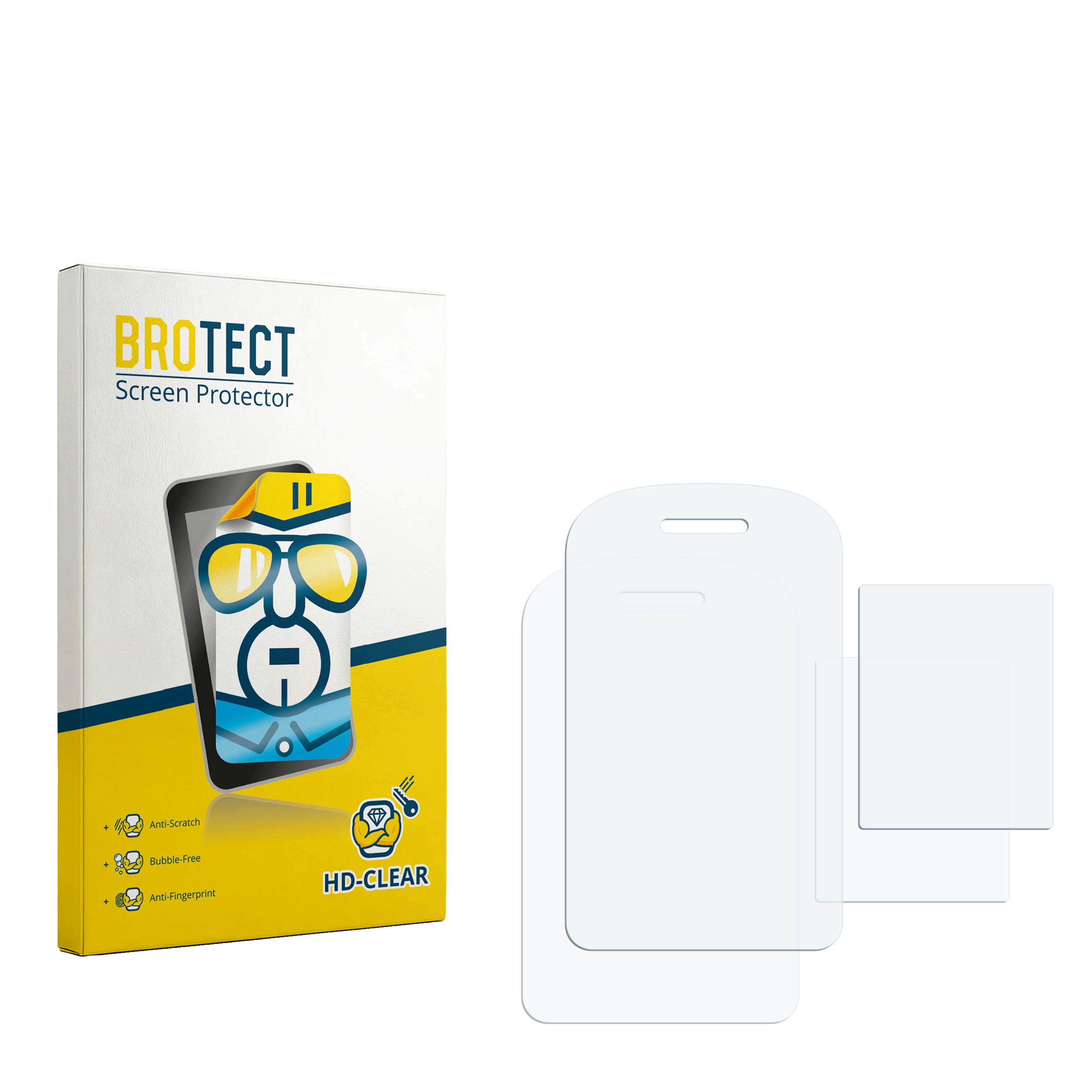 2x BROTECT Displayschutz-Folie pro Brondi Super Amico
