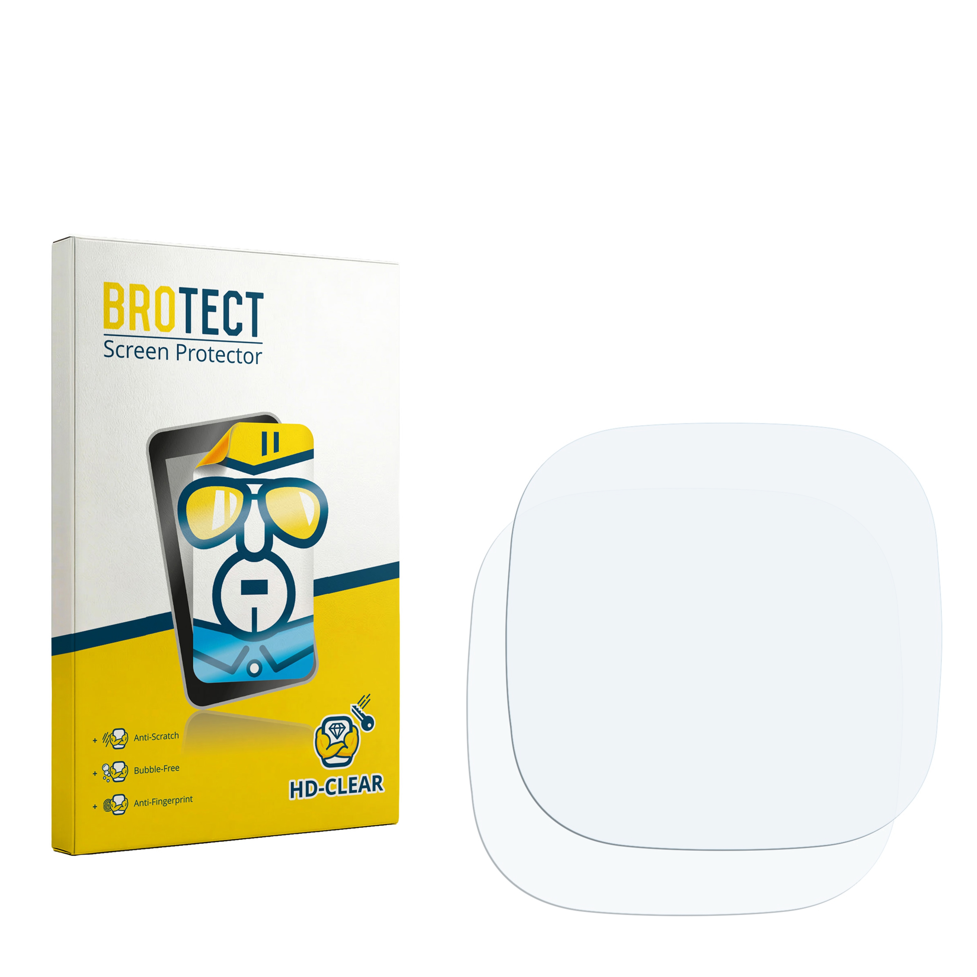 2x BROTECT Displayschutz-Folie pro Alcatel Care Time