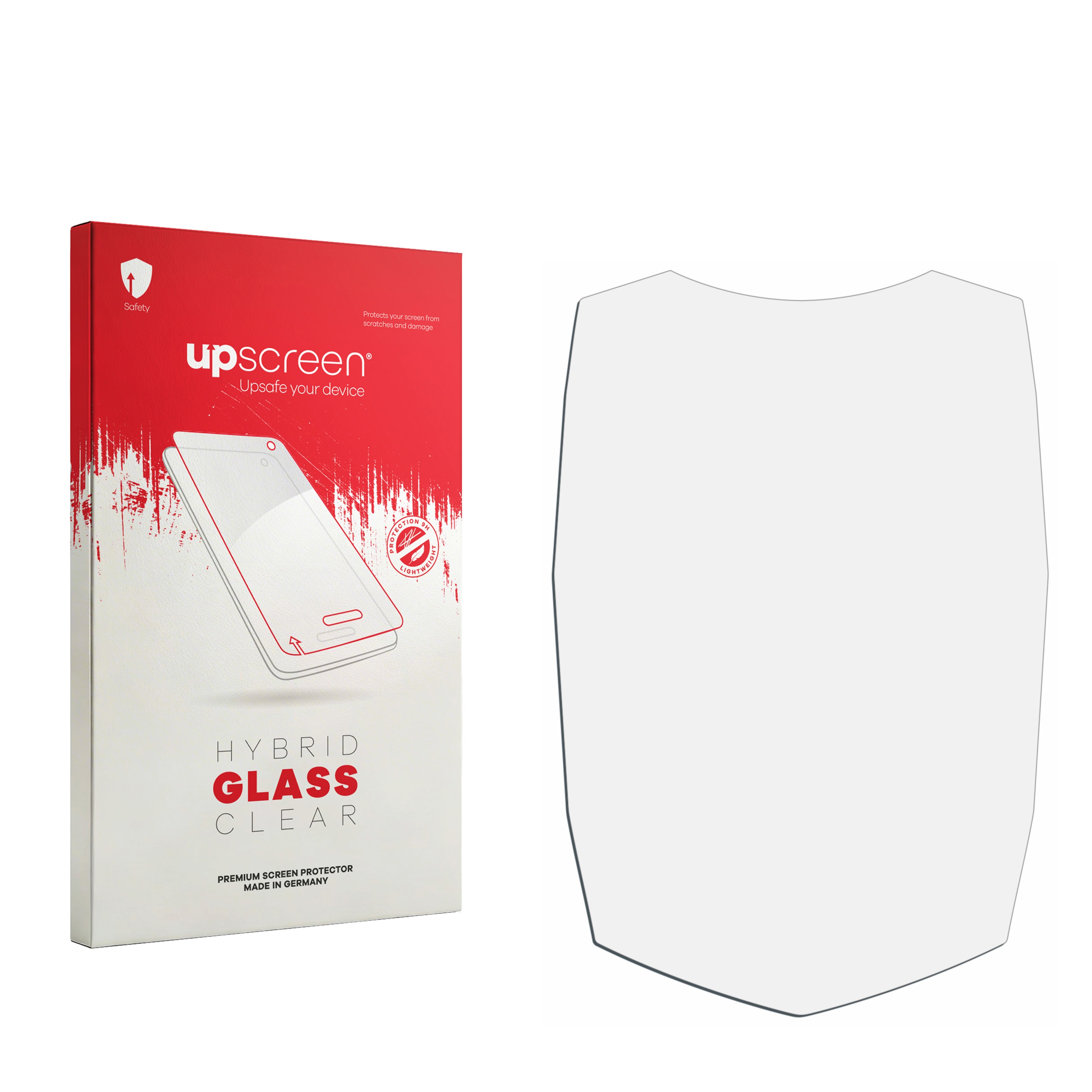 čirá skleněná fólie upscreen Hybrid Glas pro Dinoka Bike Computer