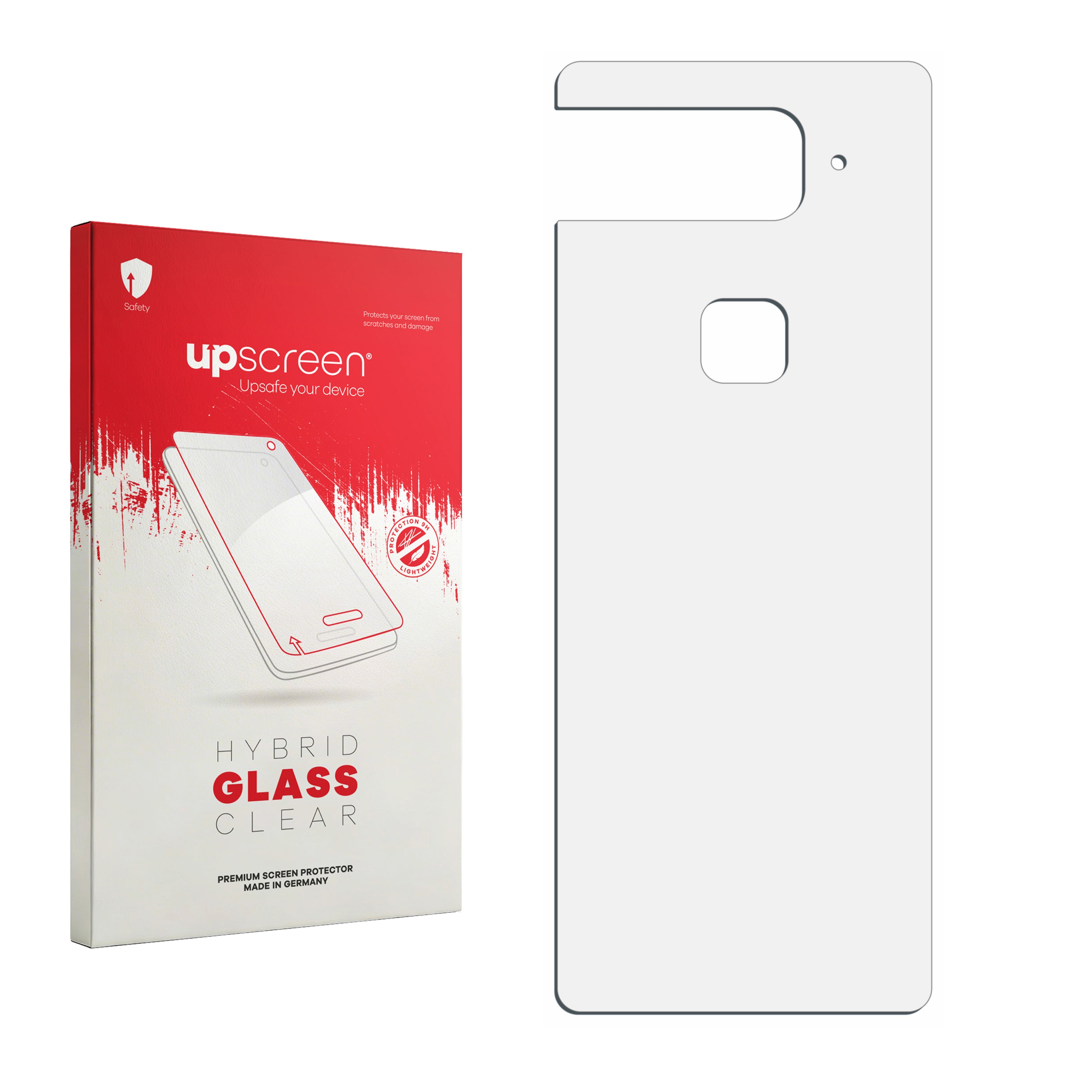 čirá skleněná fólie upscreen Hybrid Glas pro ASUS Smartphone for Snapdragon Insiders (zadní strana)