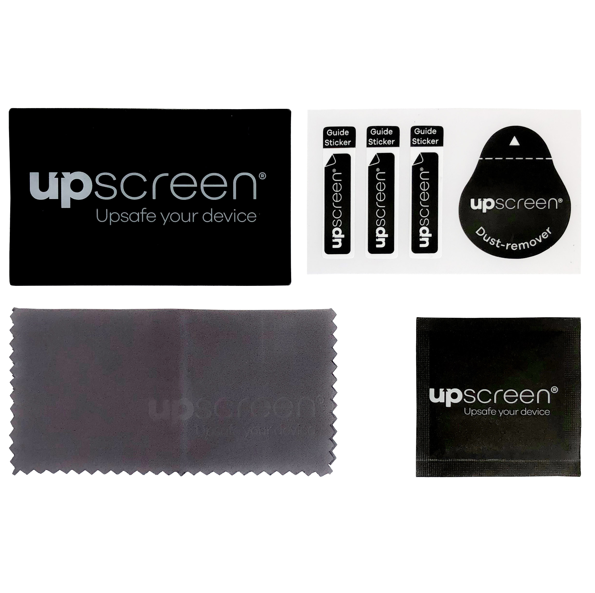 upscreen® Montážní set pro nalepení skel a fólií