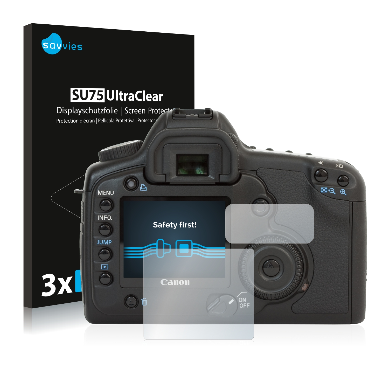 6x Savvies SU75 čirá ochranná fólie pro Canon EOS 5D