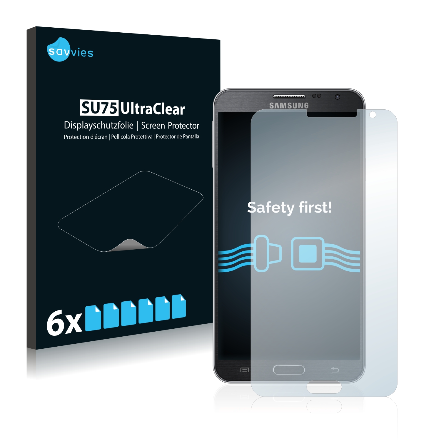 6x Savvies SU75 čirá ochranná fólie pro Samsung Galaxy Note 3 Neo N7505