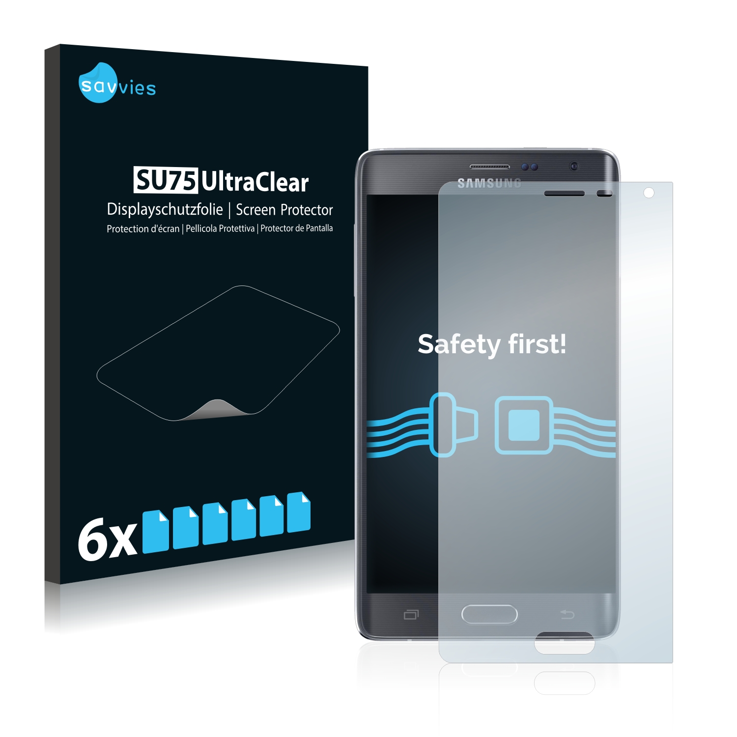 6x Savvies SU75 čirá ochranná fólie pro Samsung Galaxy Note Edge