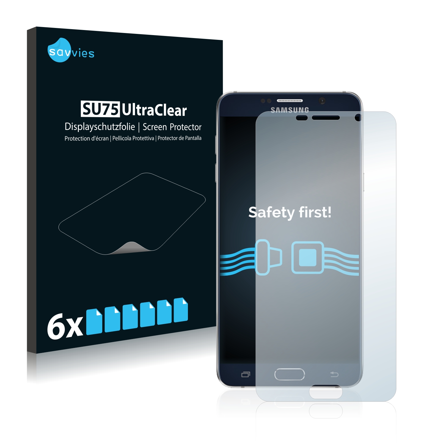 6x Savvies SU75 čirá ochranná fólie pro Samsung Galaxy Note 5