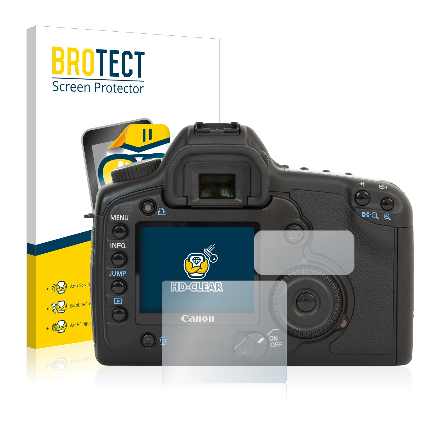 2x BROTECT Displayschutz-Folie pro Canon EOS 5D