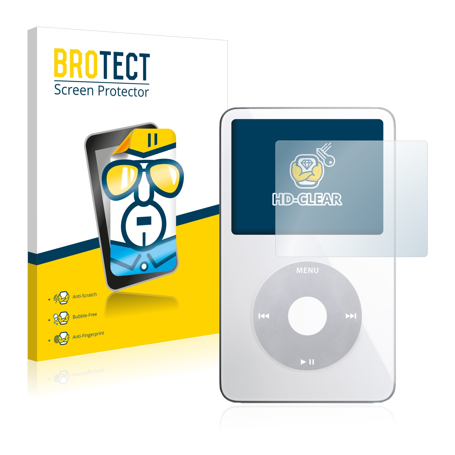 2x BROTECT Displayschutz-Folie pro Apple iPod classic video displej (5. Gen.)