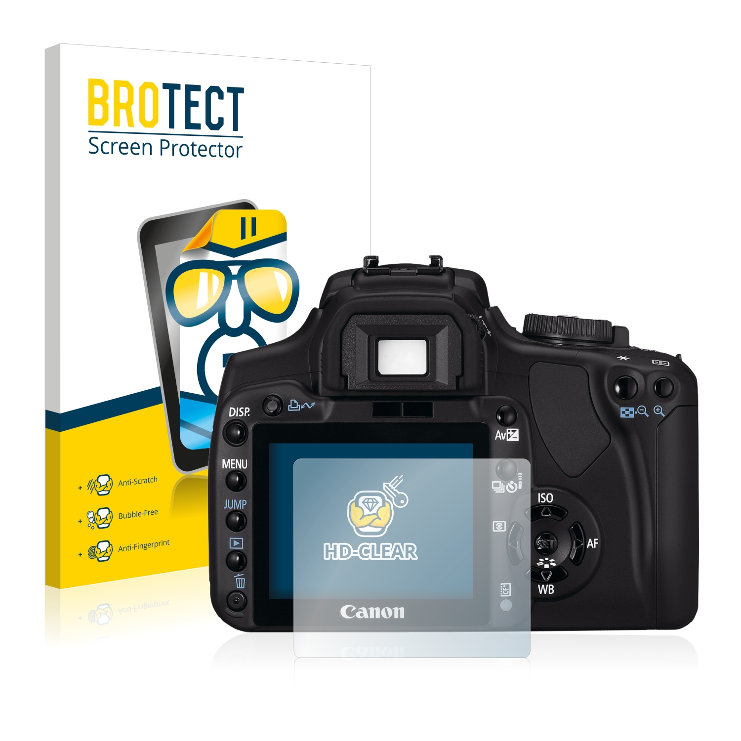2x BROTECT Displayschutz-Folie pro Canon EOS 400D