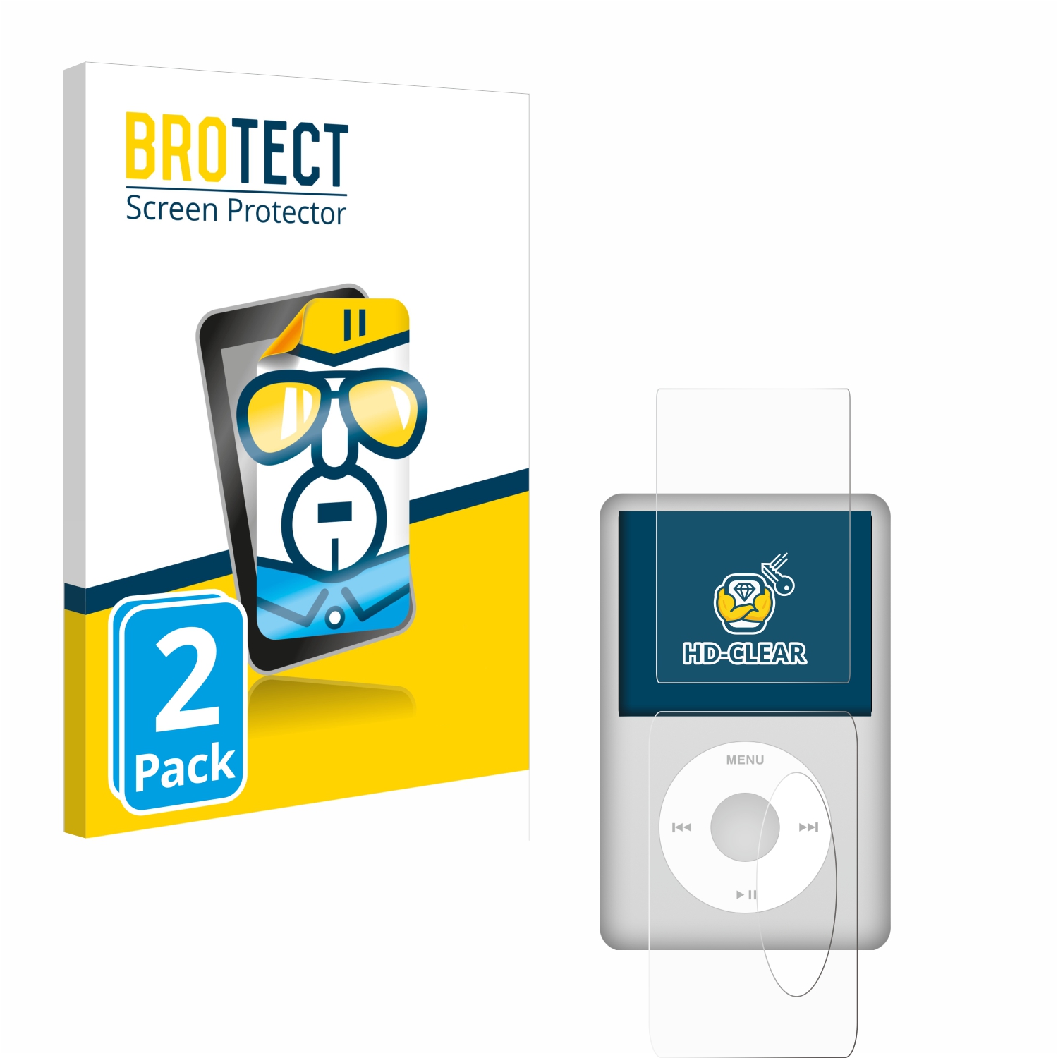2x BROTECT Displayschutz-Folie pro Apple iPod Classic (displej+zadní strana, 5.5 Gen.)