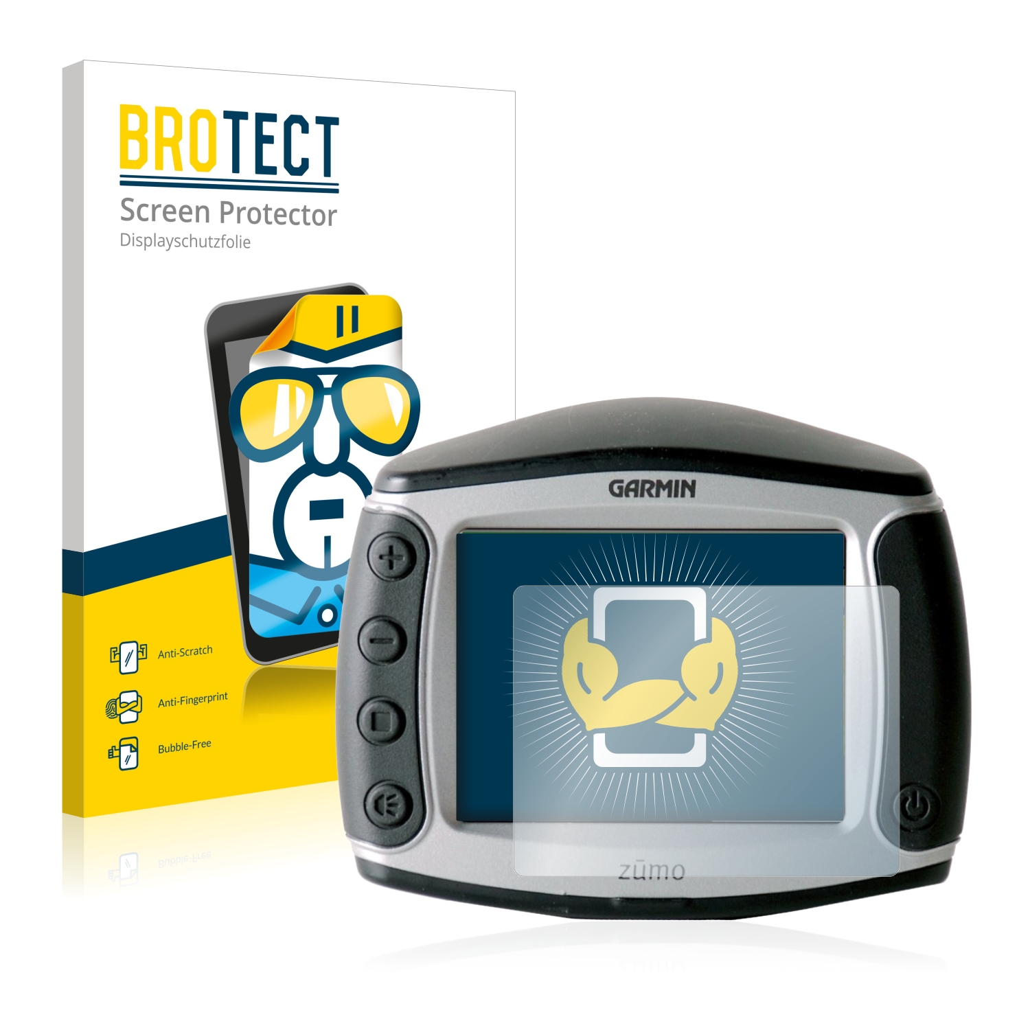 2x BROTECT Displayschutz-Folie pro Garmin zumo 550