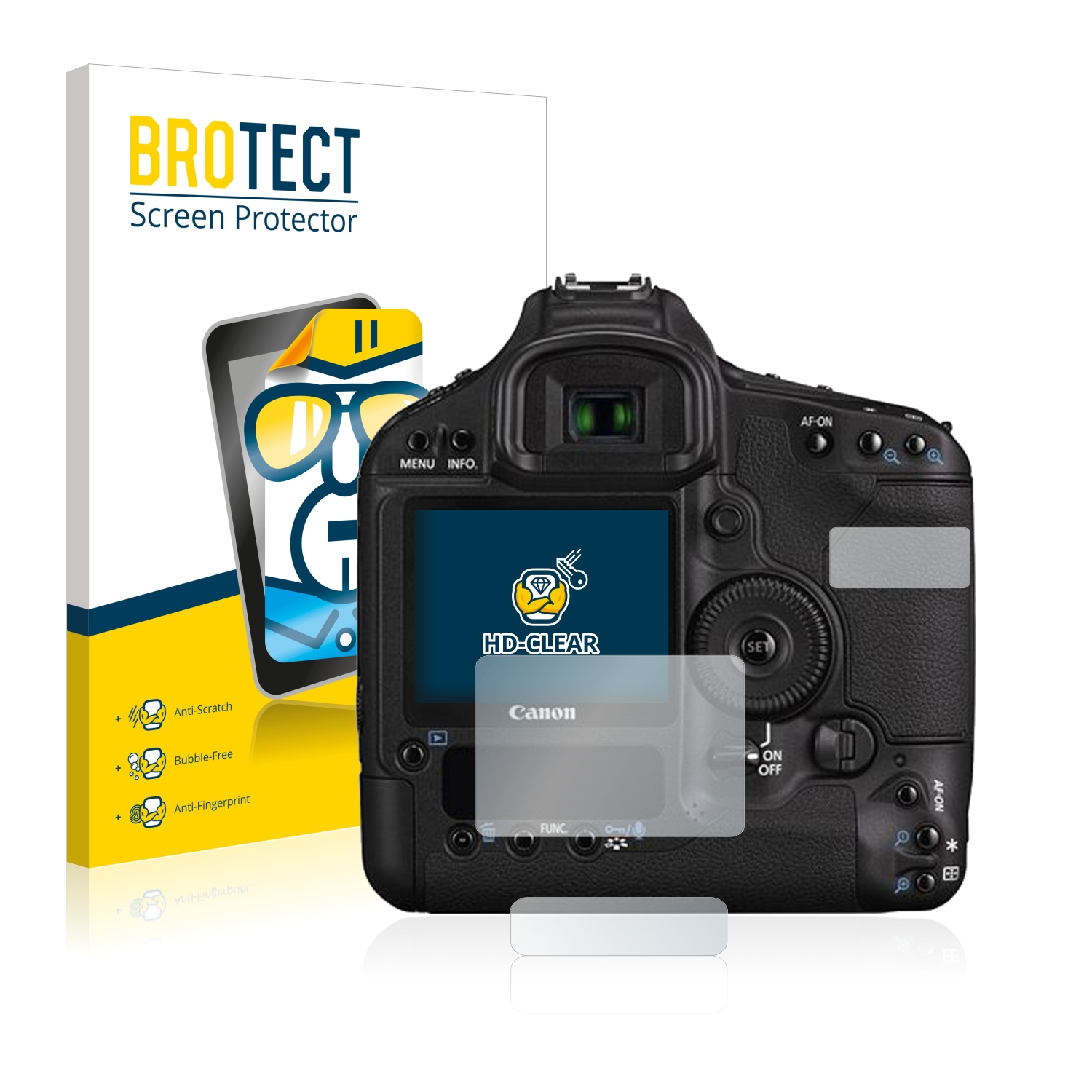 2x BROTECT Displayschutz-Folie pro Canon EOS 1D Mark III