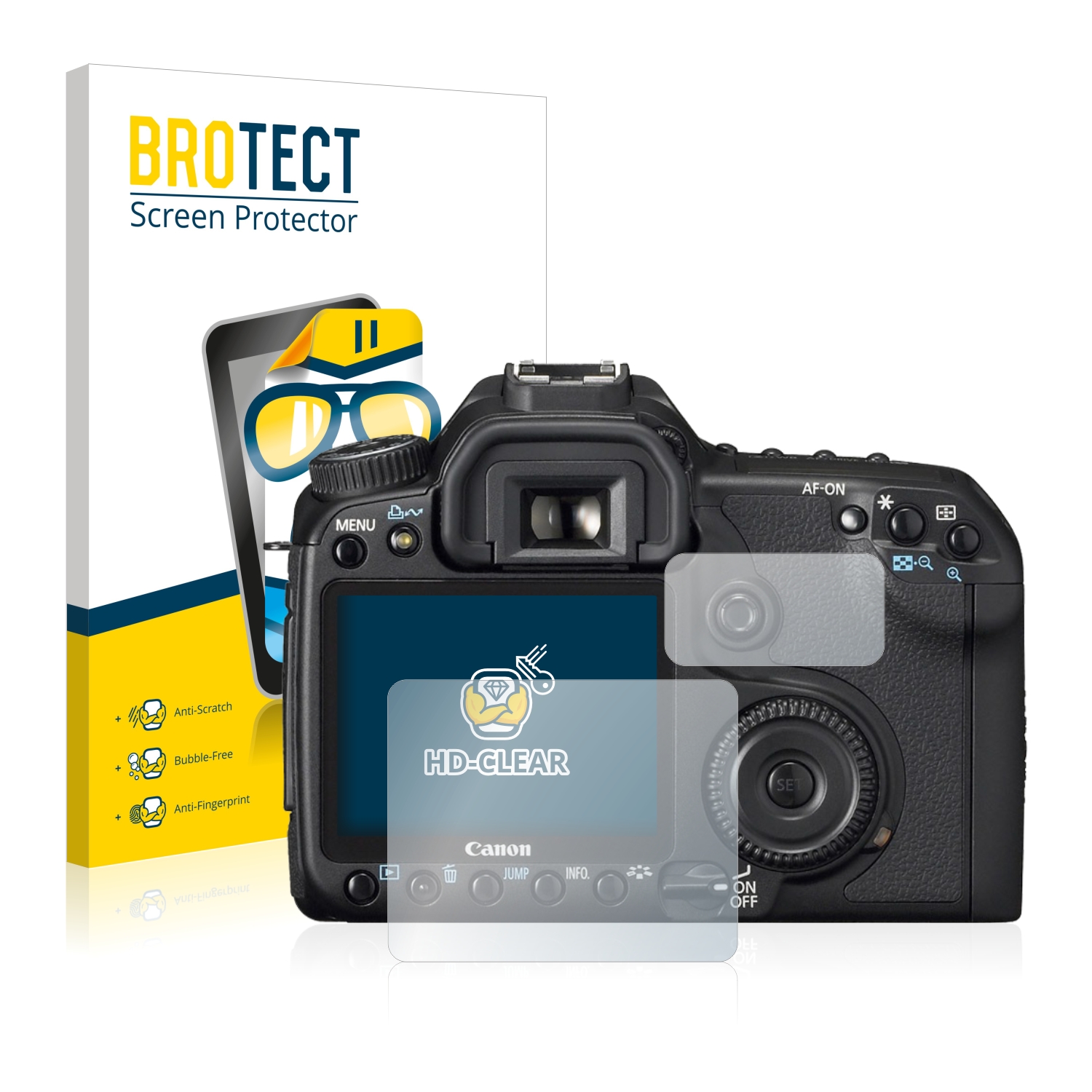 2x BROTECT Displayschutz-Folie pro Canon EOS 40D