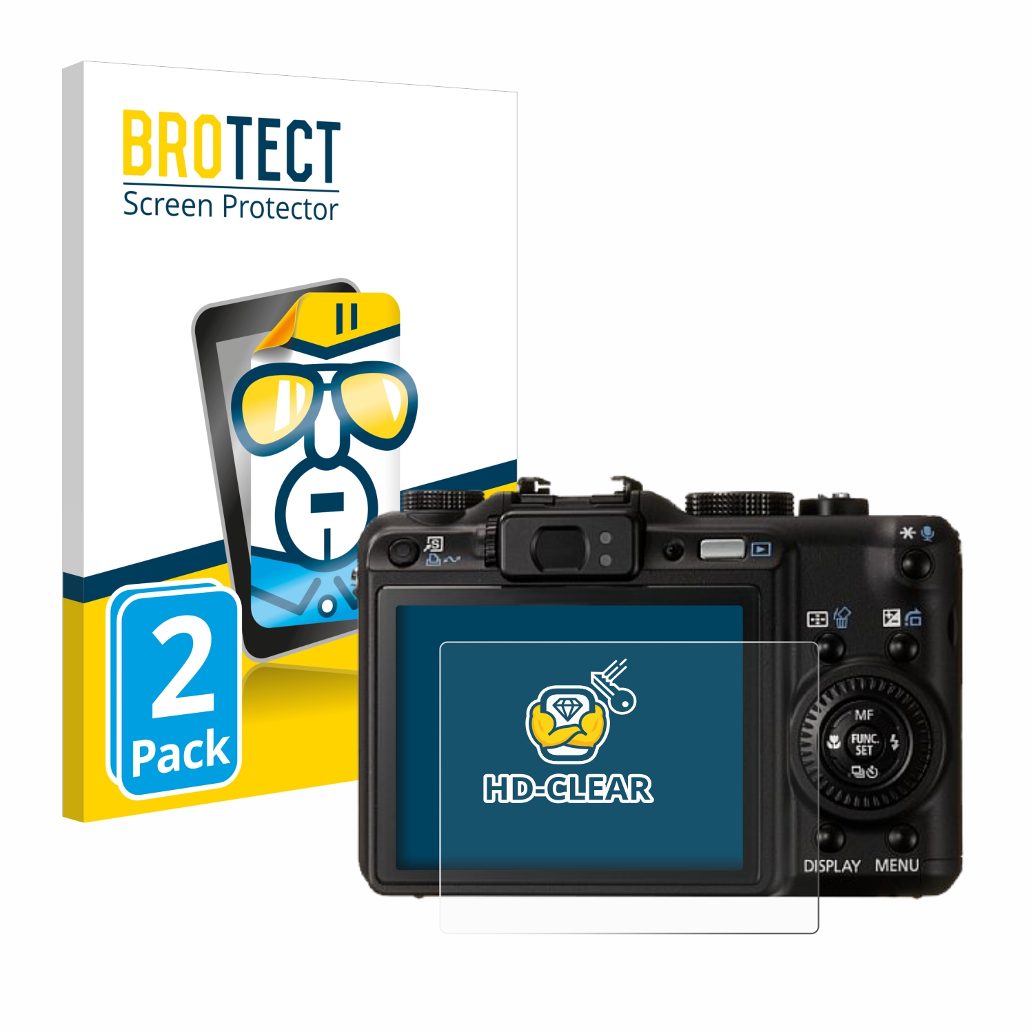 2x BROTECT Displayschutz-Folie pro Canon PowerShot G9