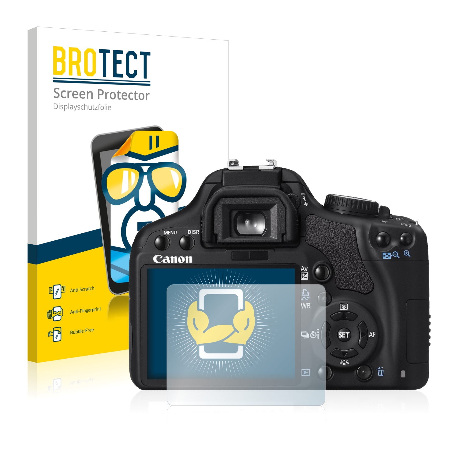 2x BROTECT Displayschutz-Folie pro Canon EOS 450D