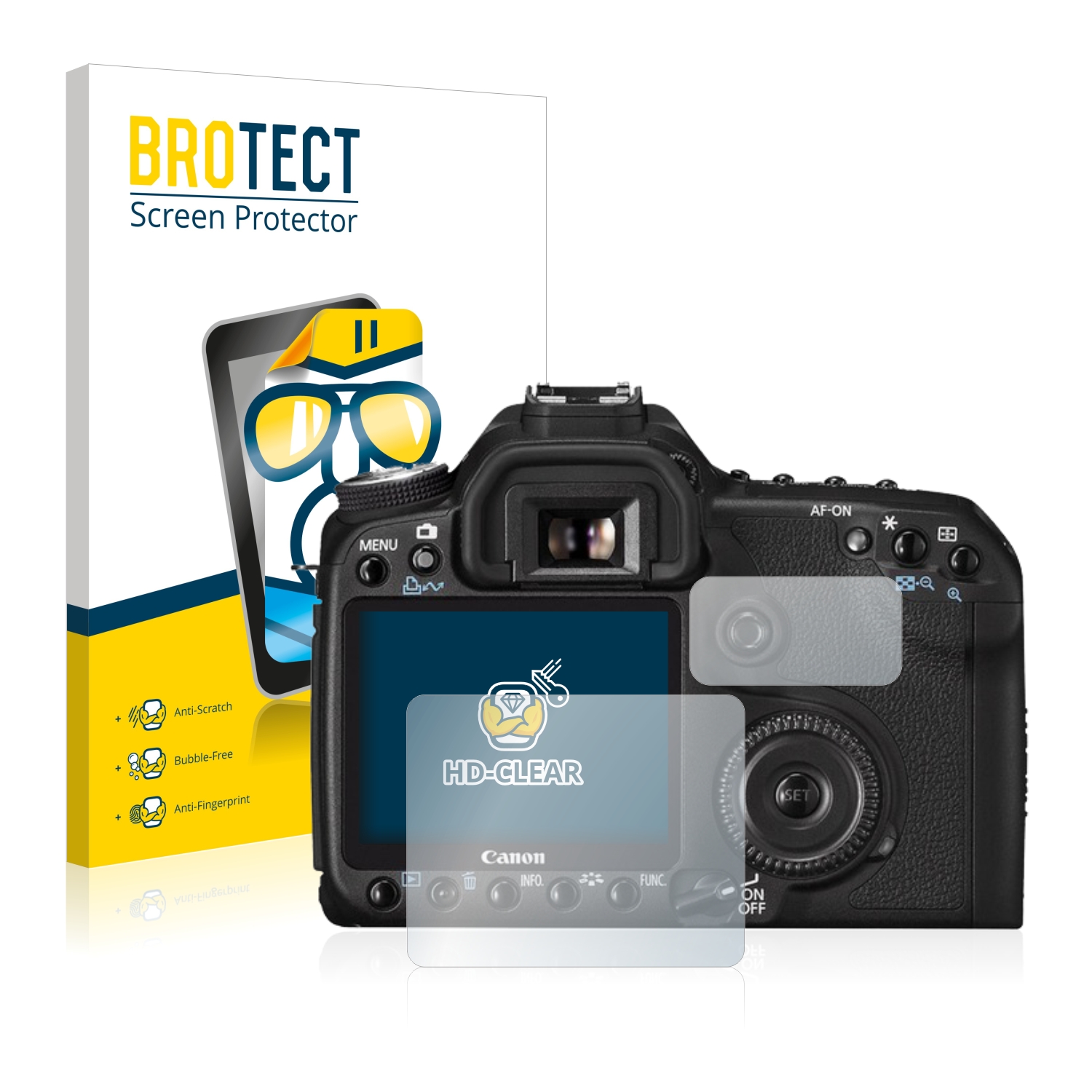 2x BROTECT Displayschutz-Folie pro Canon EOS 50D