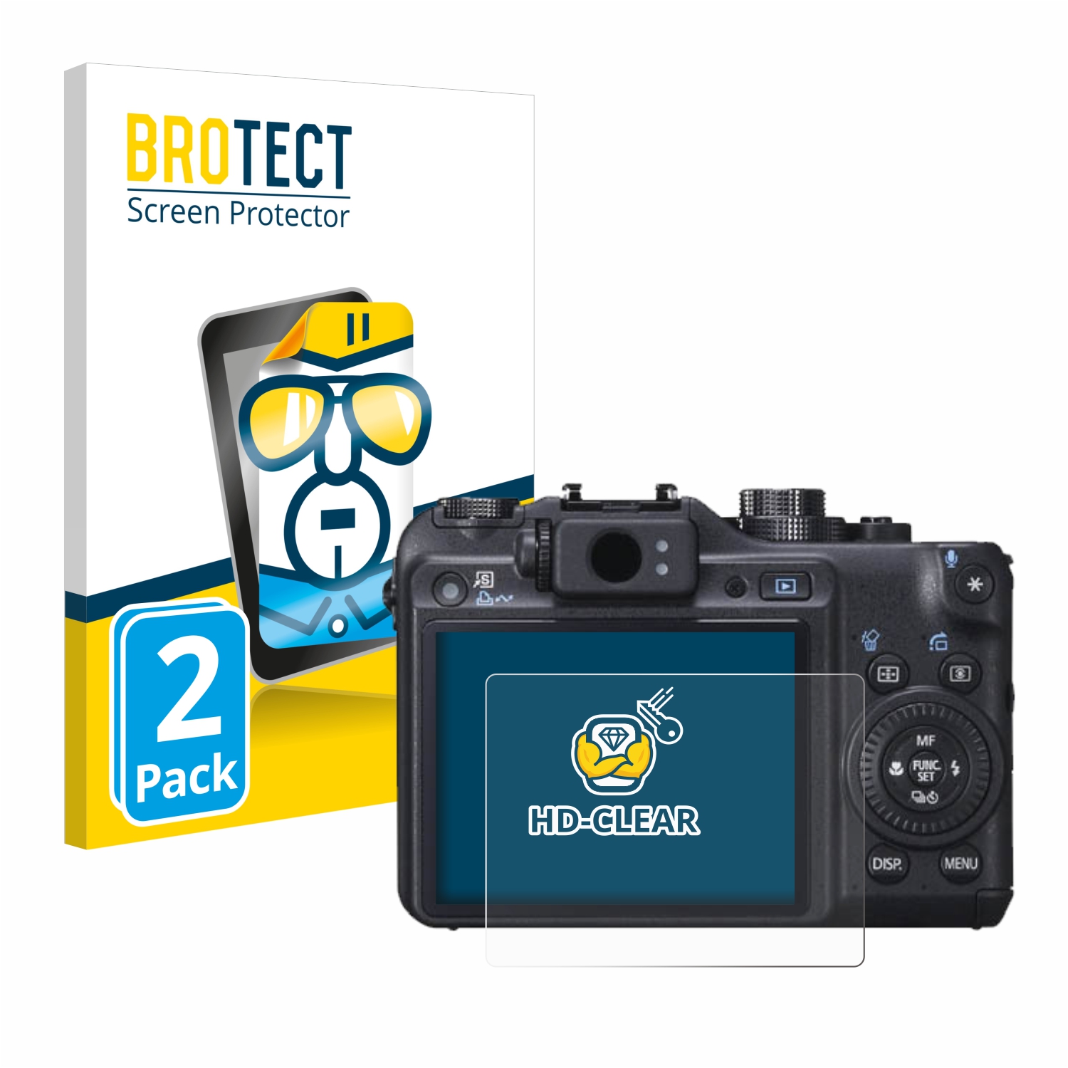 2x BROTECT Displayschutz-Folie pro Canon PowerShot G10