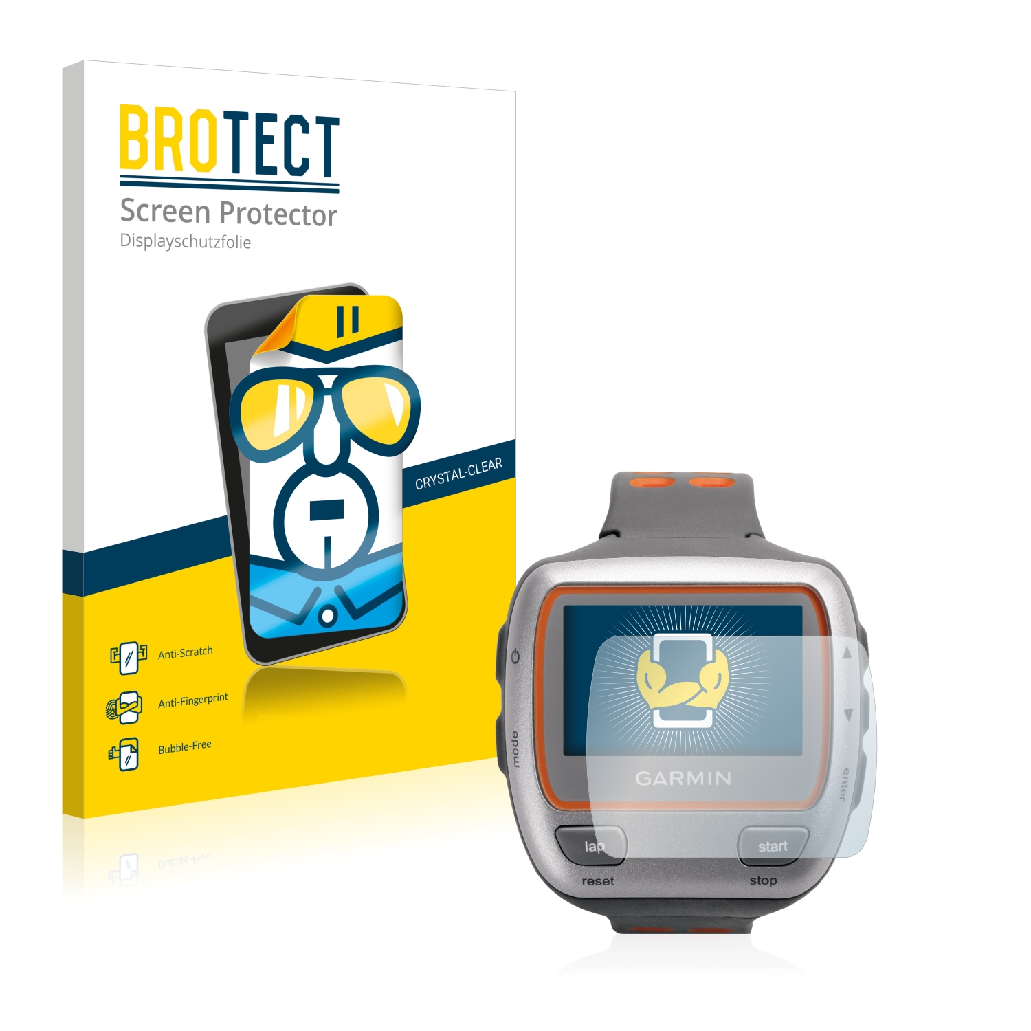2x BROTECT Displayschutz-Folie pro Garmin Forerunner 310XT