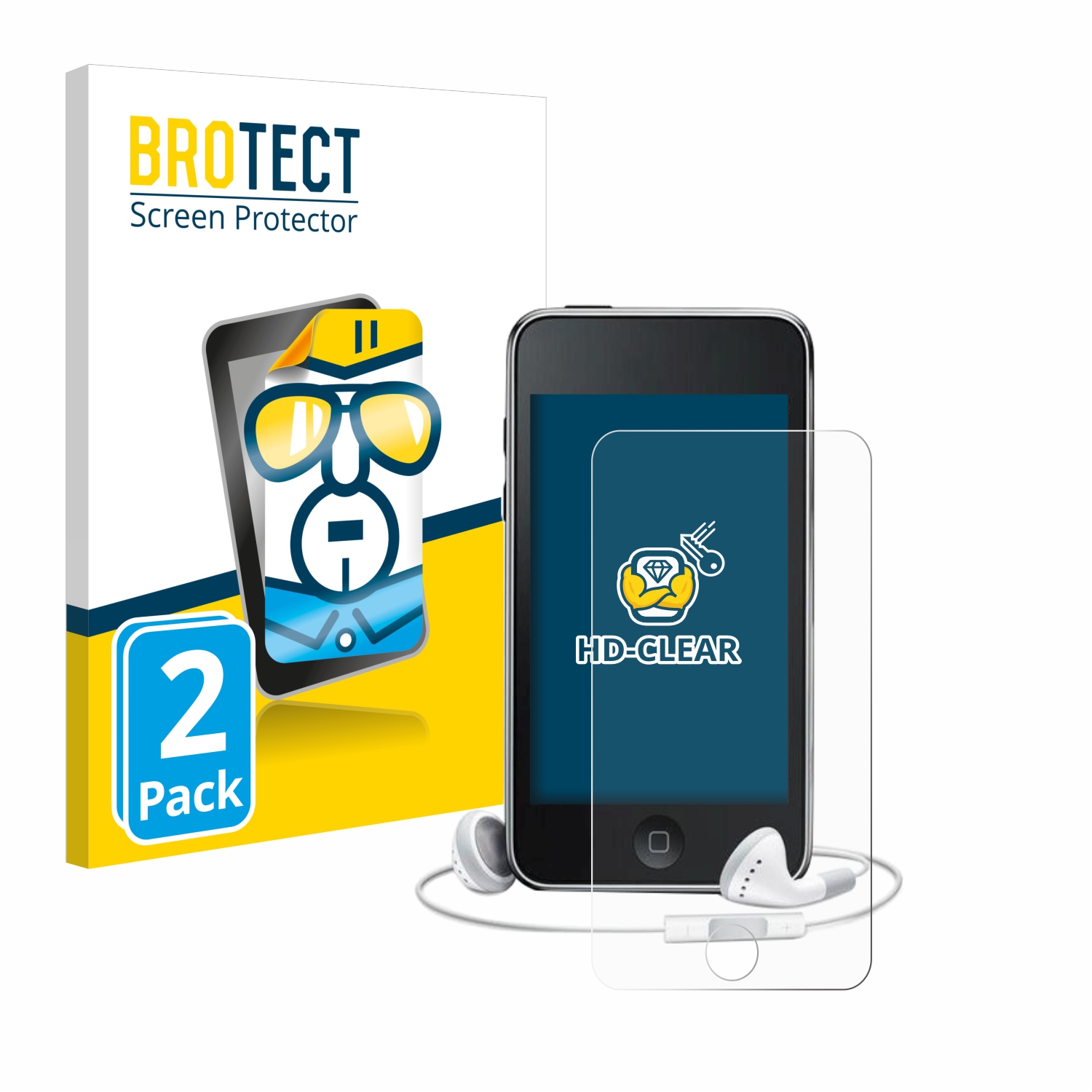 2x BROTECT Displayschutz-Folie pro Apple iPod Touch (3. Gen.)