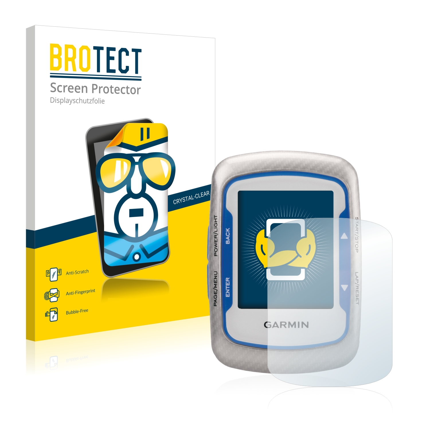 2x BROTECT Displayschutz-Folie pro Garmin Edge 500