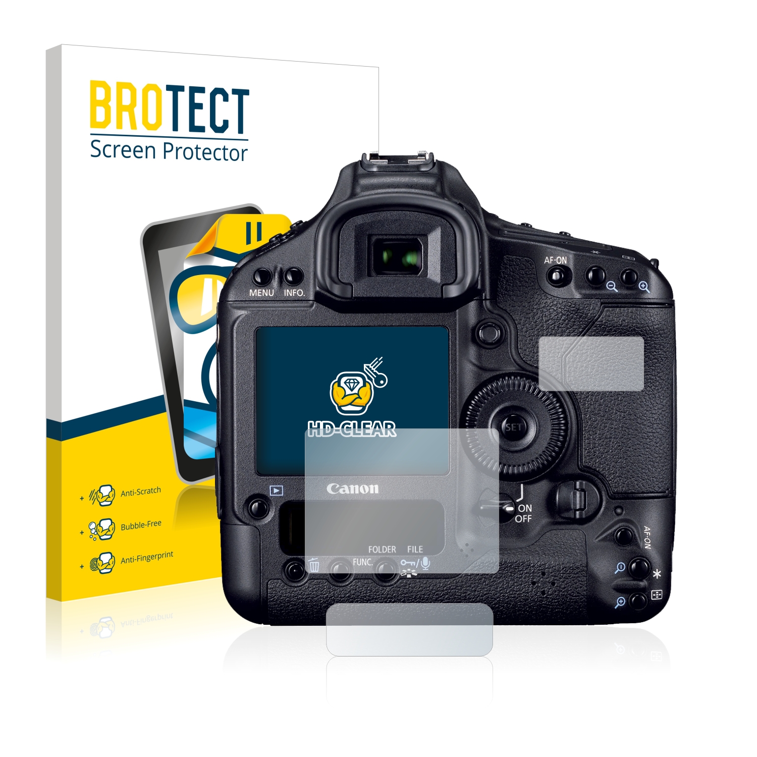2x BROTECT Displayschutz-Folie pro Canon EOS 1D Mark IV