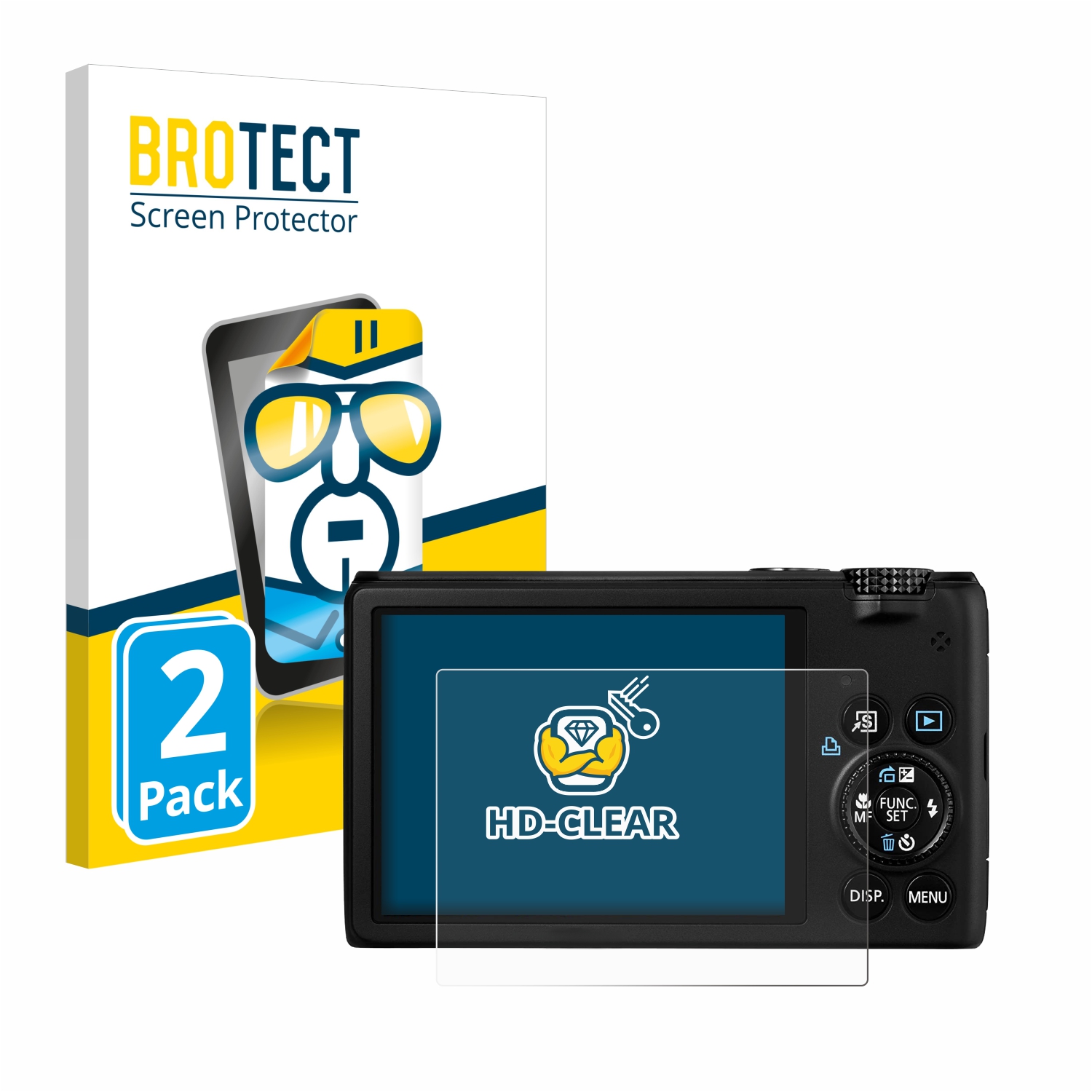 2x BROTECT Displayschutz-Folie pro Canon PowerShot S95