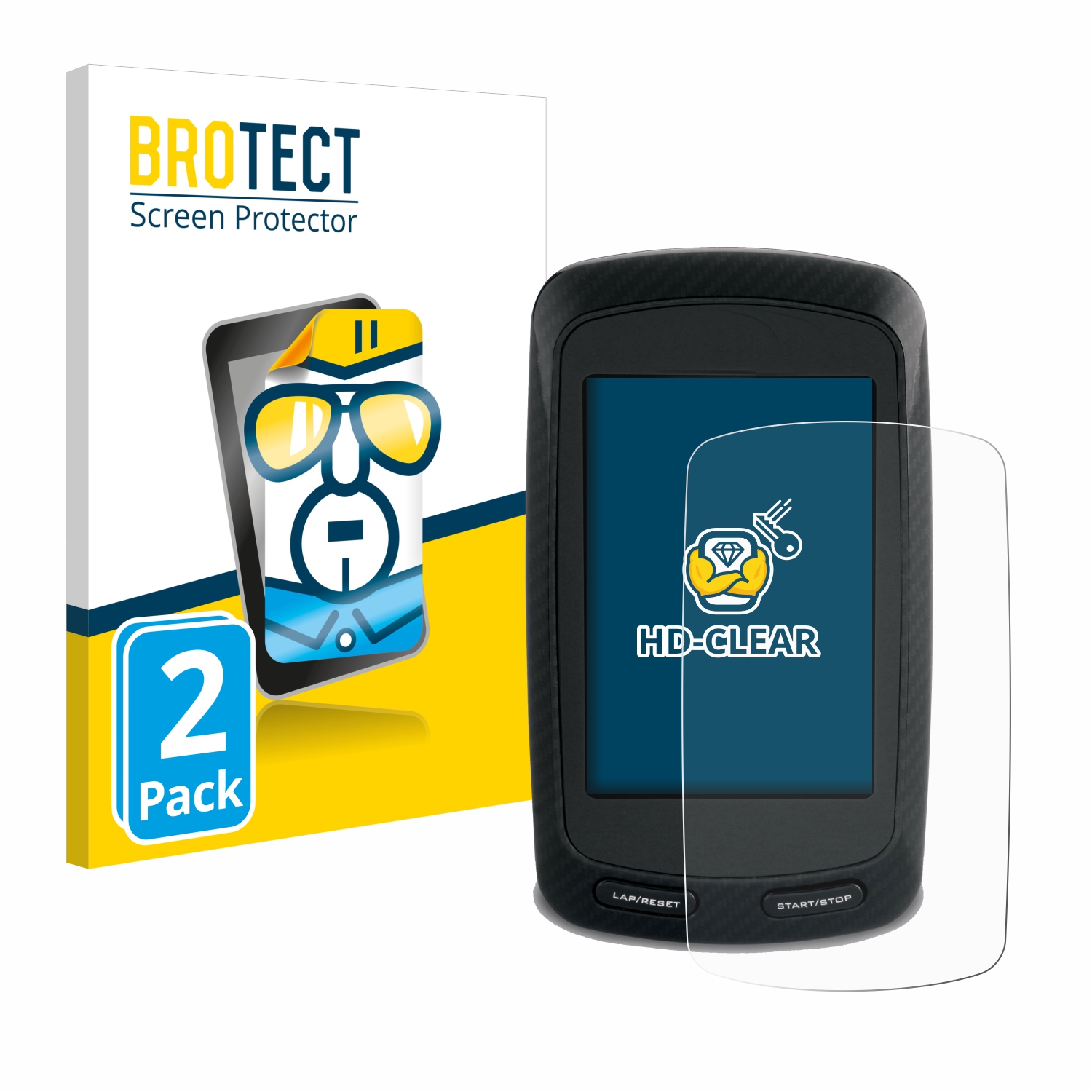 2x BROTECT Displayschutz-Folie pro Garmin Edge 800