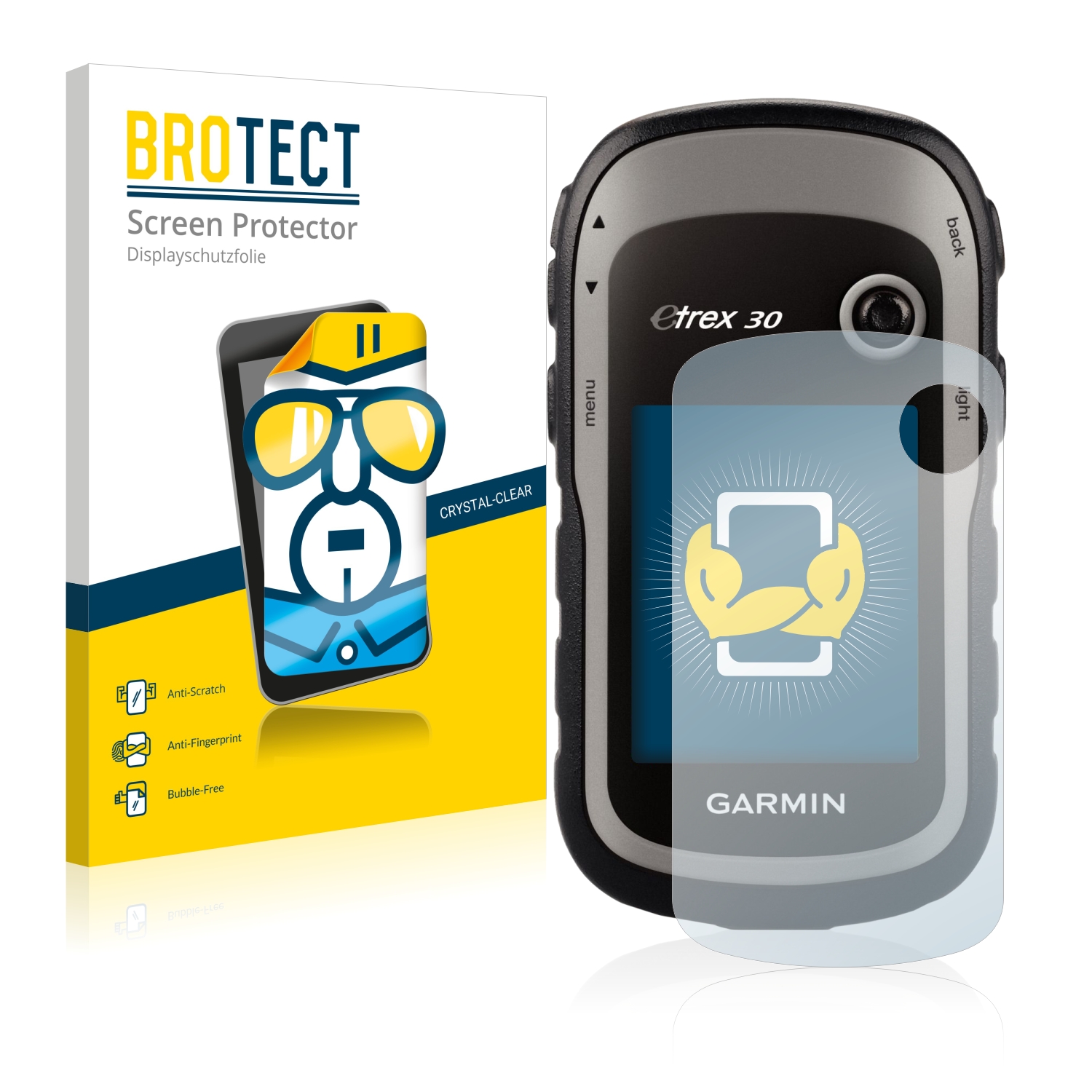 2x BROTECT Displayschutz-Folie pro Garmin eTrex 30
