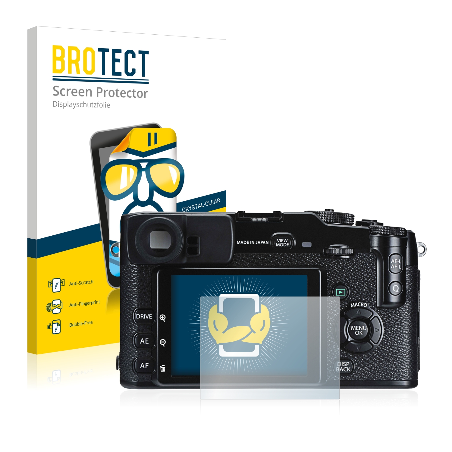 2x BROTECT Displayschutz-Folie pro Fujifilm X-Pro1