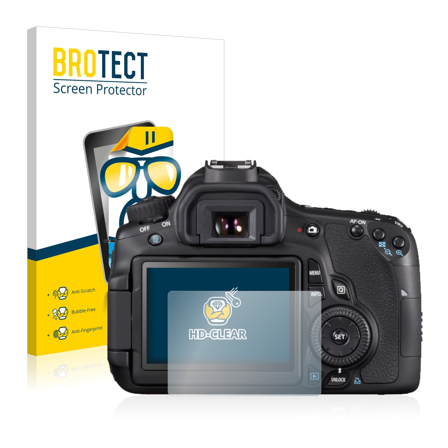 2x BROTECT Displayschutz-Folie pro Canon EOS 650D