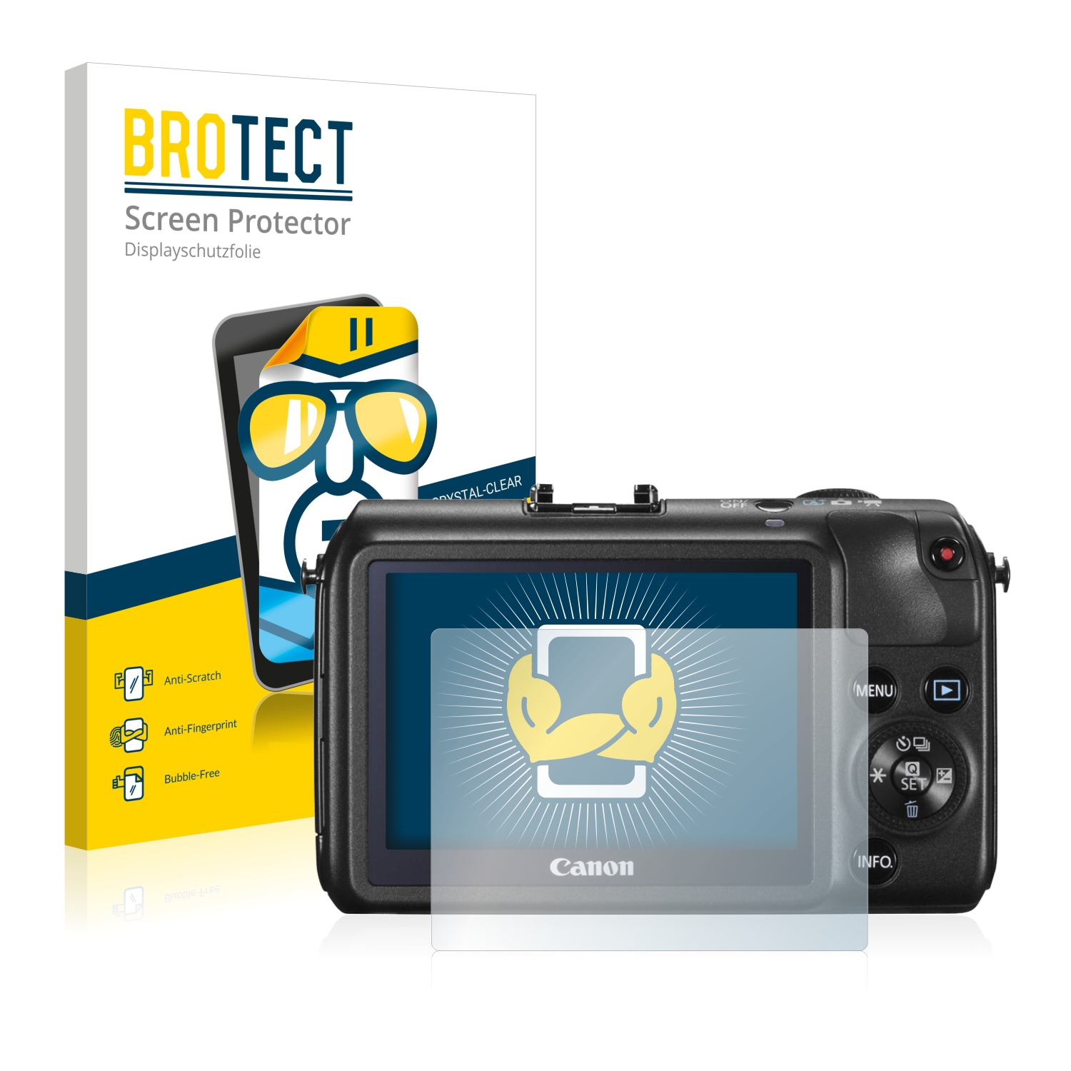 2x BROTECT Displayschutz-Folie pro Canon EOS M