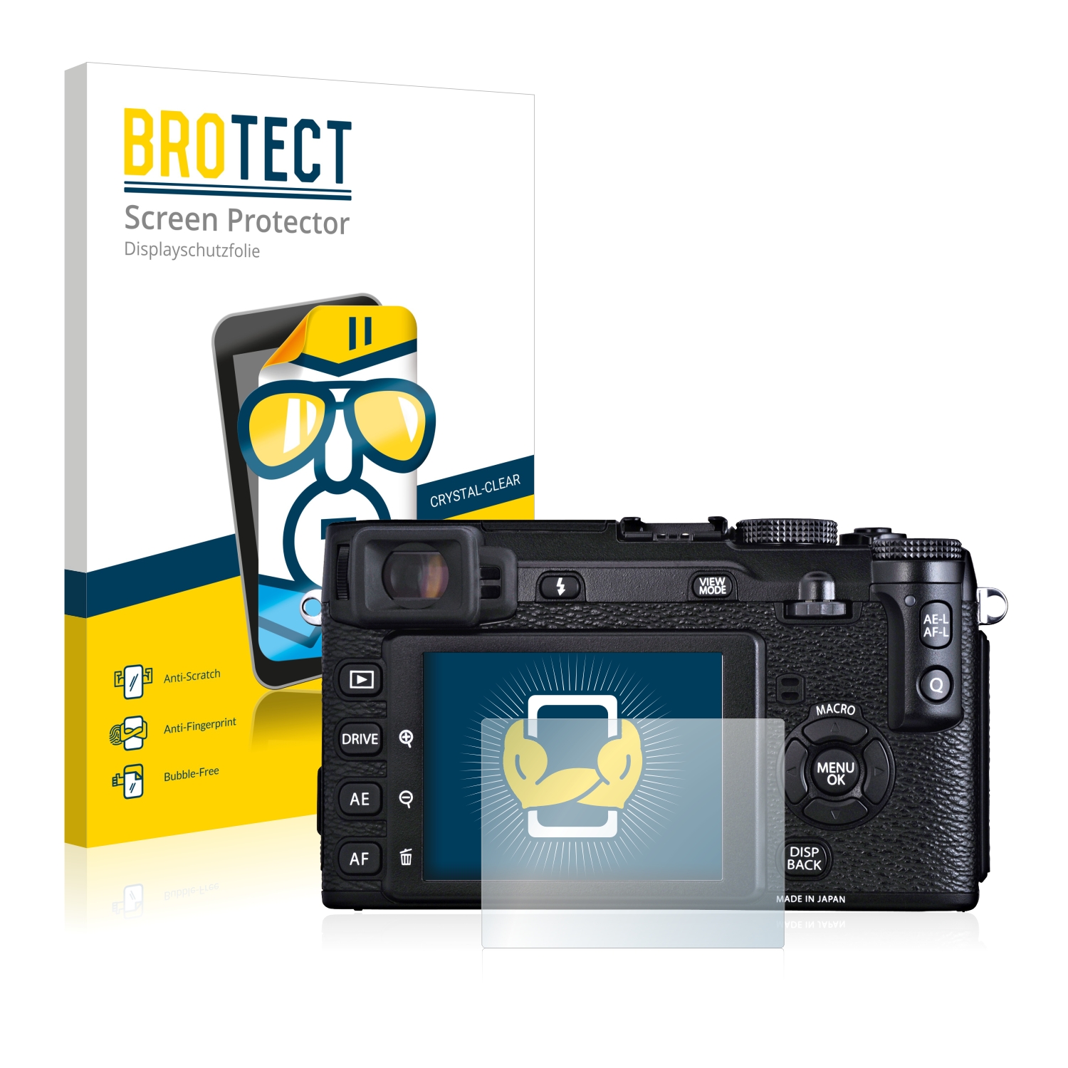 2x BROTECT Displayschutz-Folie pro Fujifilm X-E1