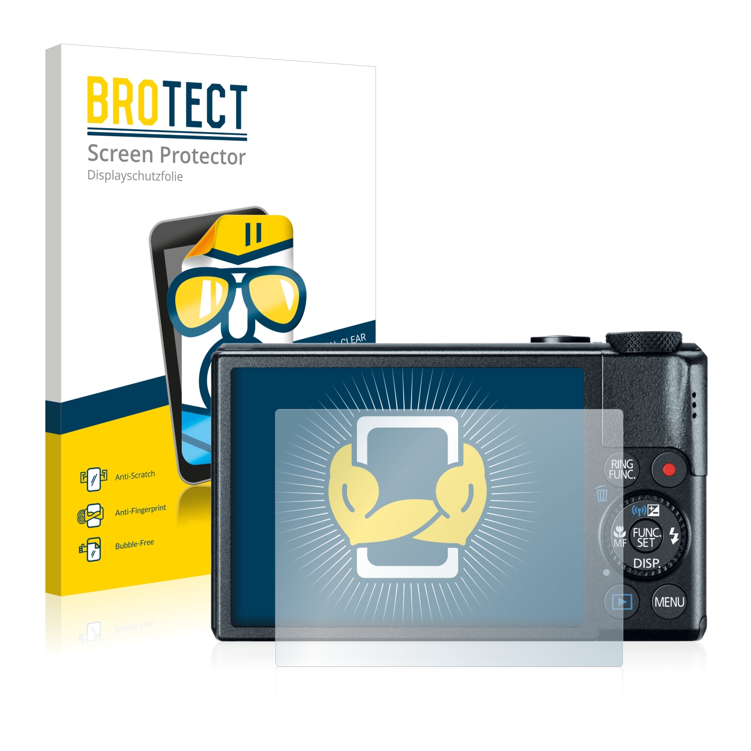 2x BROTECT Displayschutz-Folie pro Canon PowerShot S110