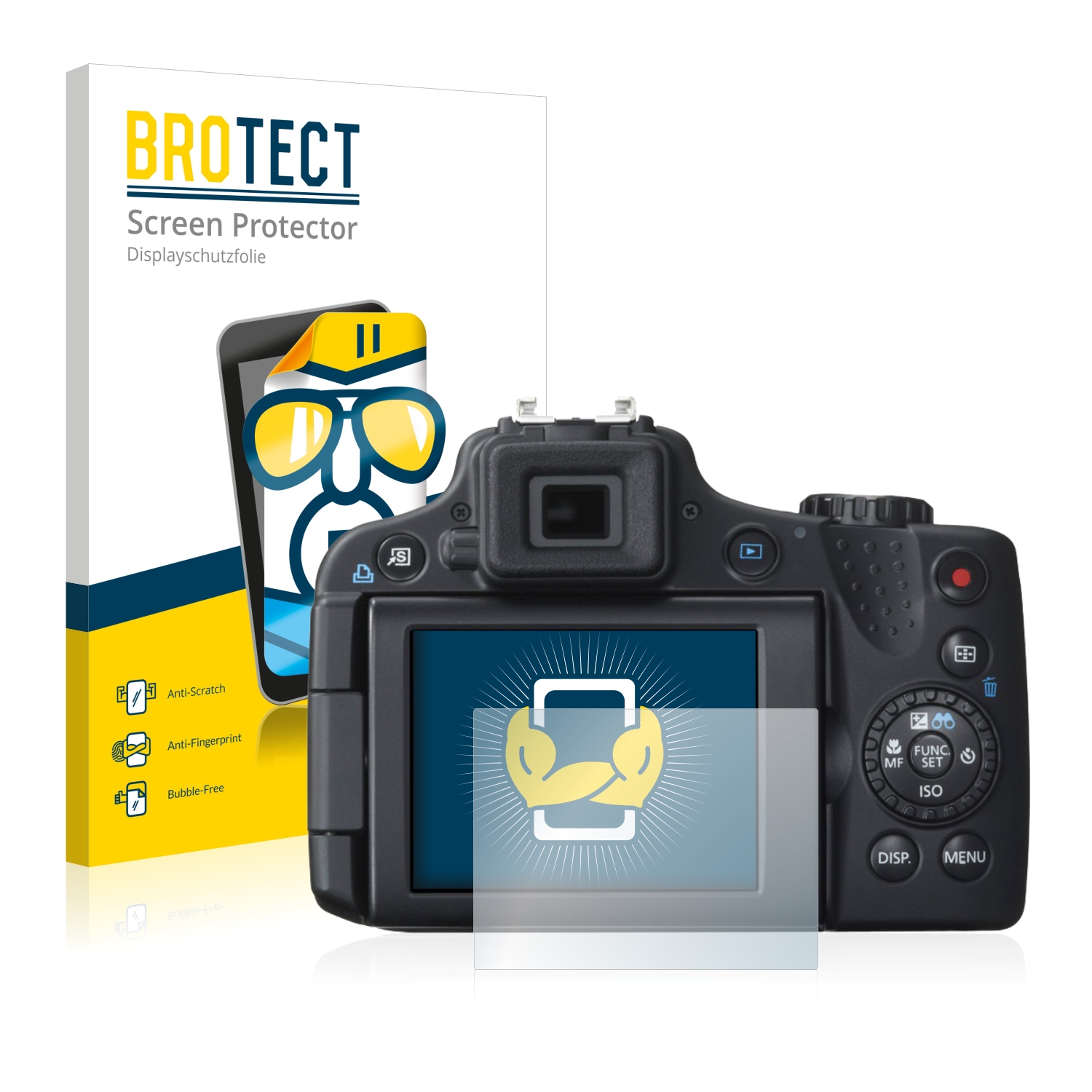 2x BROTECT Displayschutz-Folie pro Canon PowerShot SX50 HS