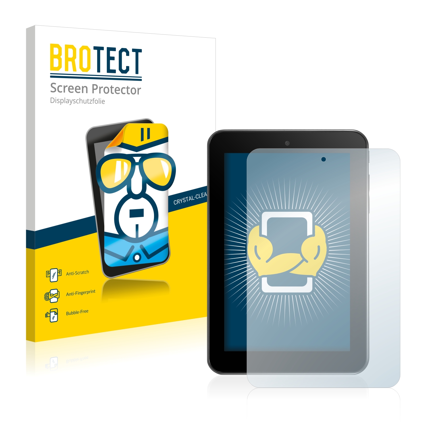 2x BROTECT Displayschutz-Folie pro Alcatel One Touch Tab 7 HD