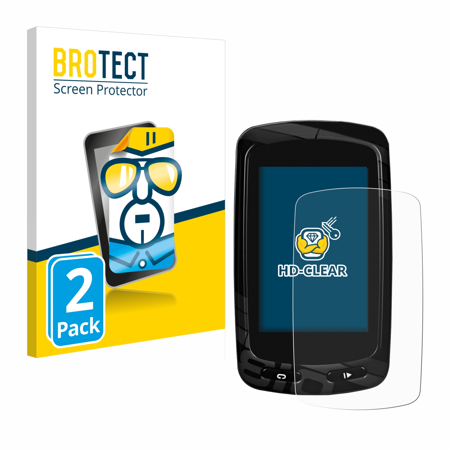 2x BROTECT Displayschutz-Folie pro Garmin Edge 810